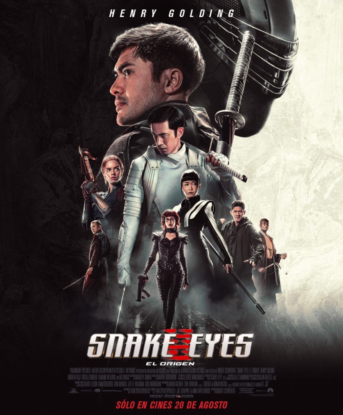 Snake Eyes: G.I. Joe Origins Movie Baroness Led Spanish Poster
