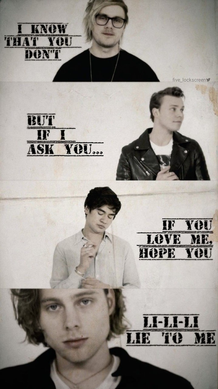 Quote, Wallpaper, And Lie To Me Image Screen 5 Seconds Of Summer