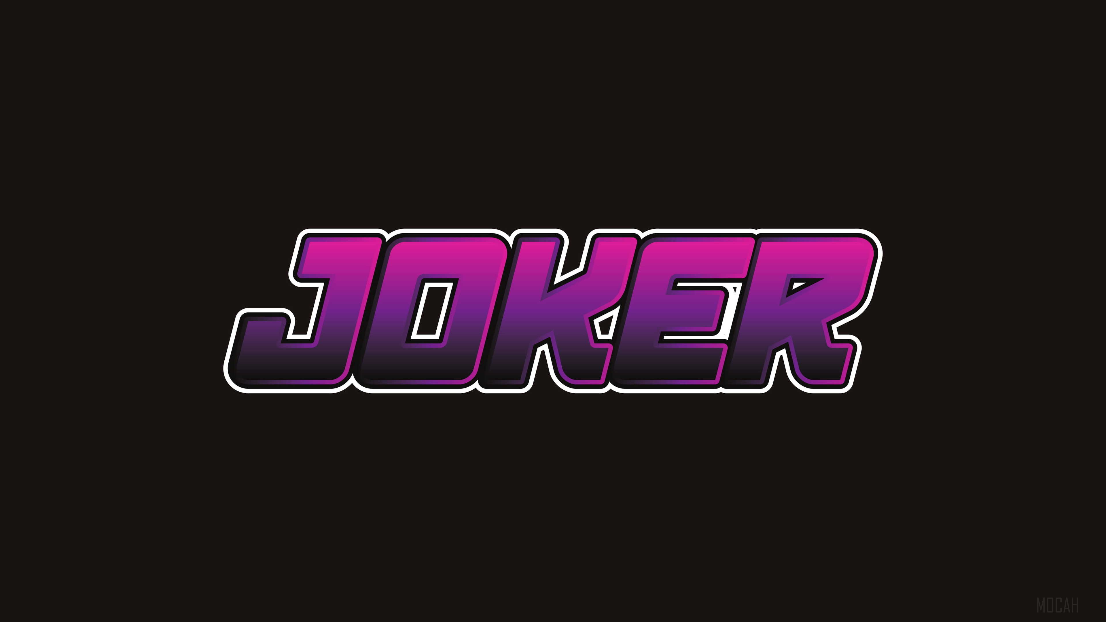 Joker Logo 4k wallpaper. Mocah HD Wallpaper