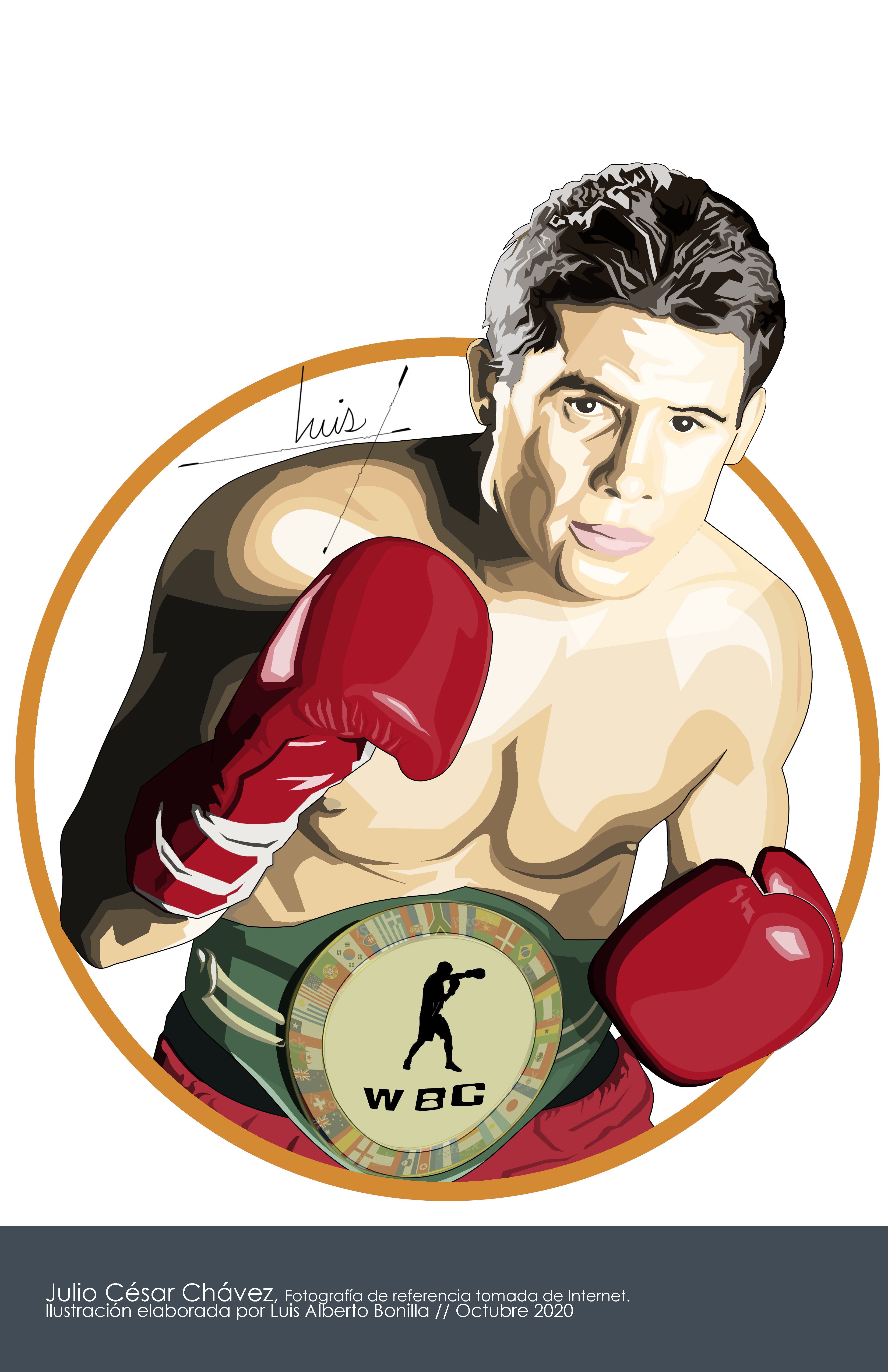 Julio César Chávez. Sports illustrations art, Sport illustration, Box art