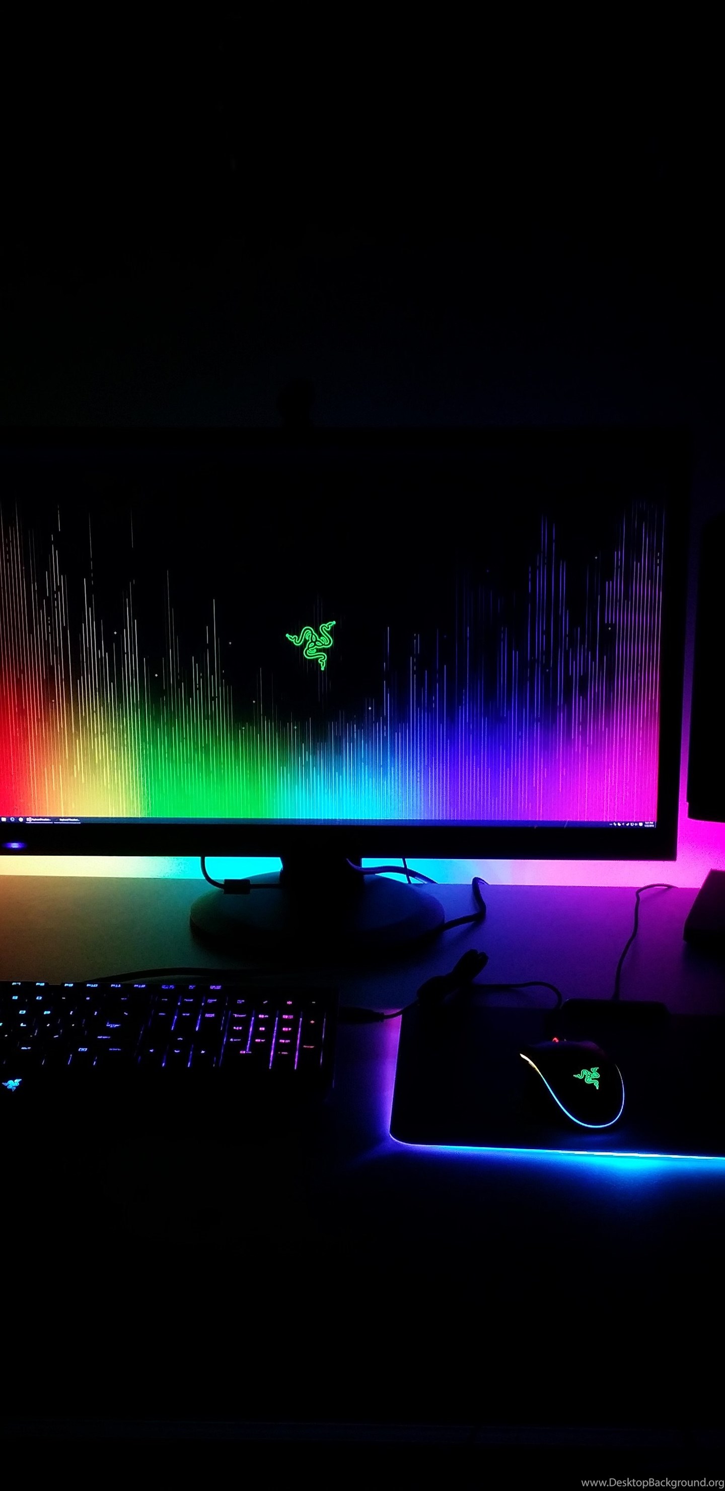 Here's My Chroma Setup To Go Along With The New Wallpaper!, Razer Desktop Background