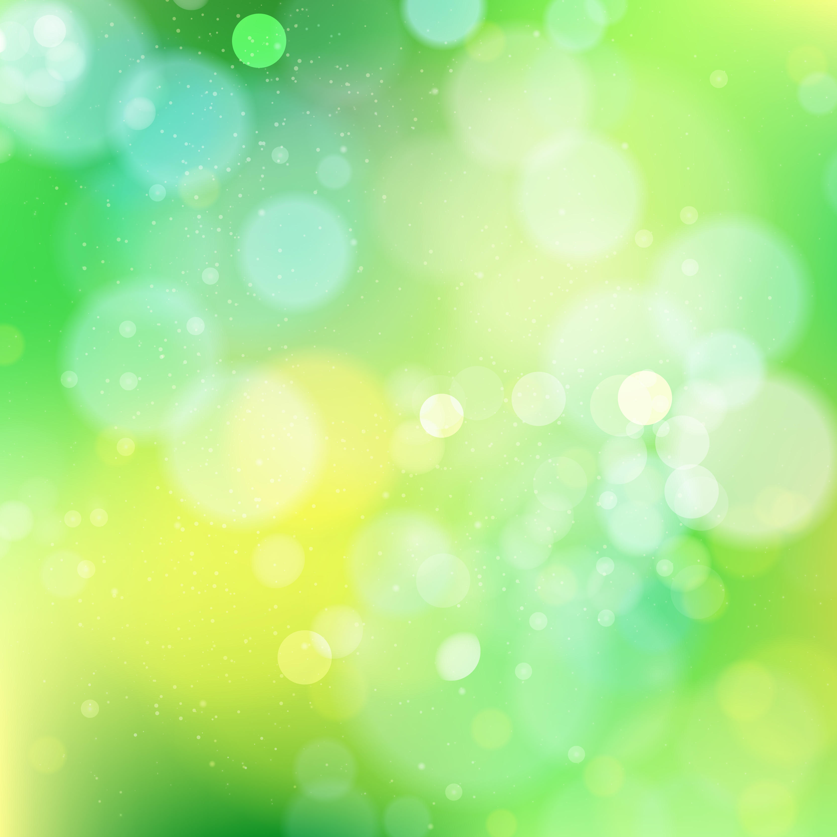 Vector Green Bokeh Background Image