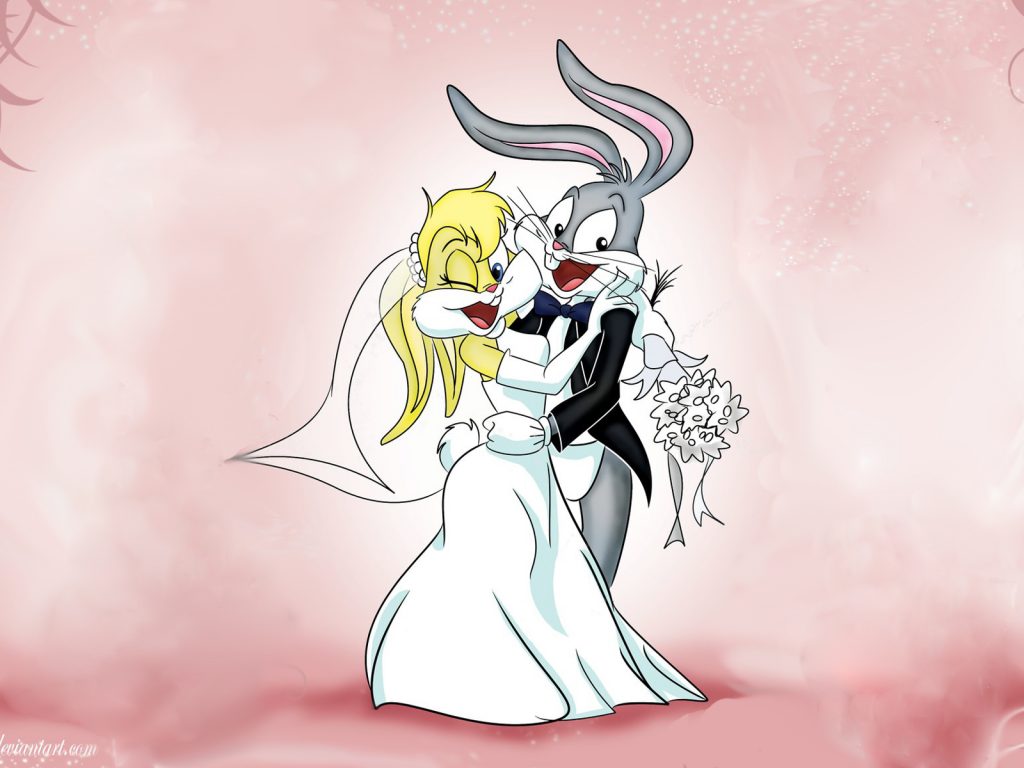 Cartoons Rabbit Bugs Bunny And Lola Grooms Wedding Bidermajer Image Full HD Wallpaper 1920x1200, Wallpaper13.com