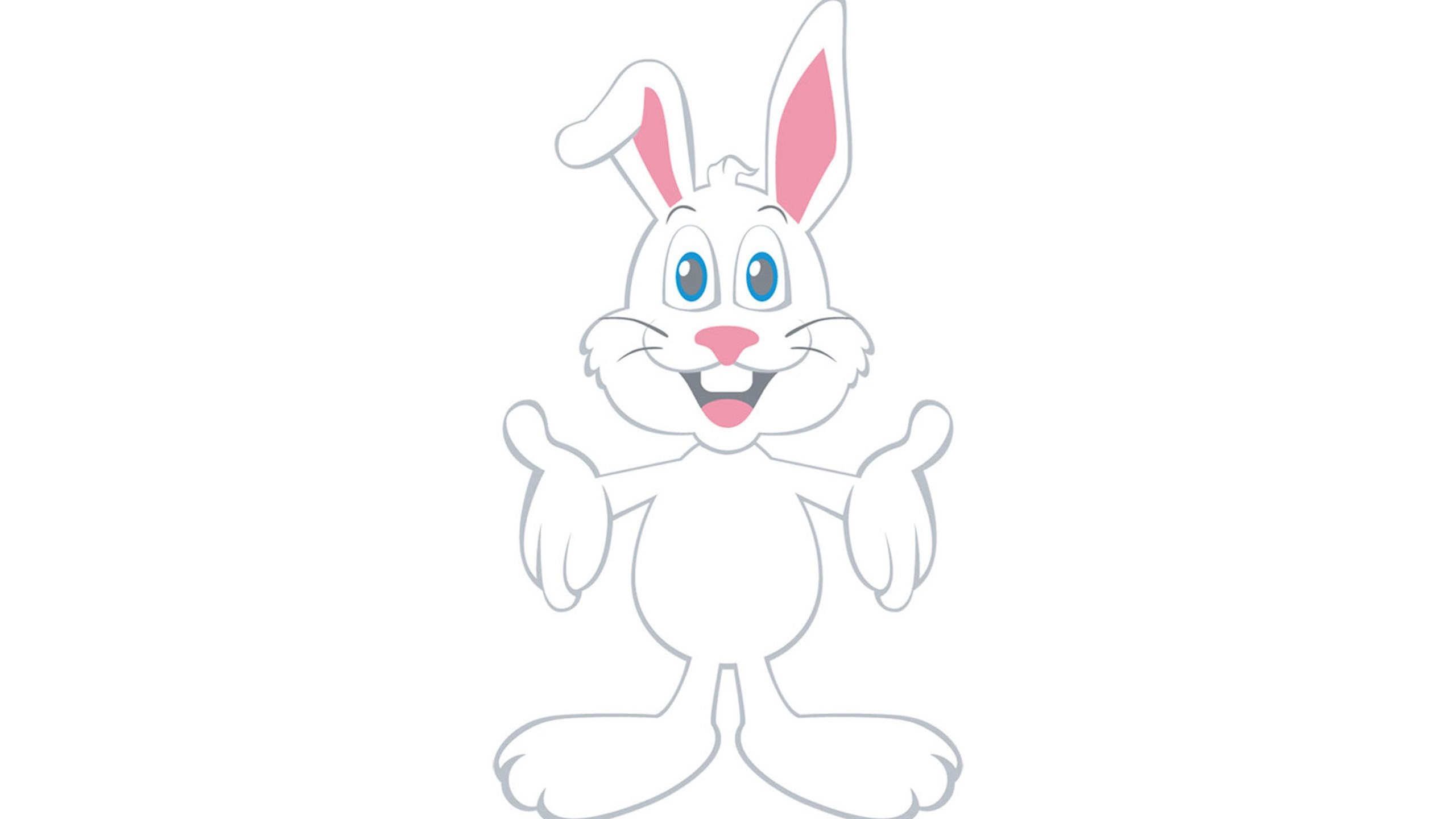 Cute Cartoon Rabbit Wallpaper HD, HD Desktop Wallpaper Desktop Background