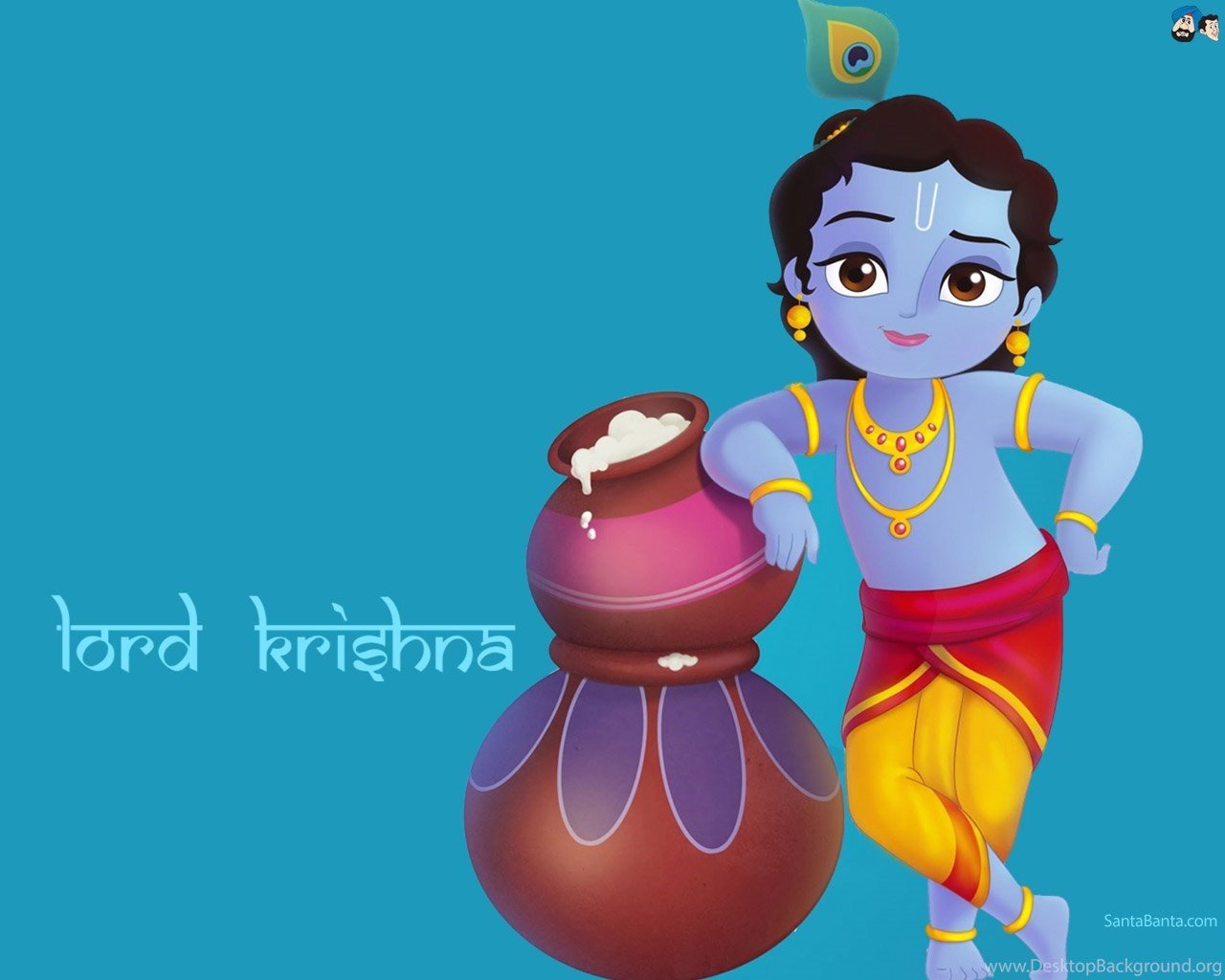 Santa Banta Bal Krishna Wallpaper HD Free Download Desktop Background