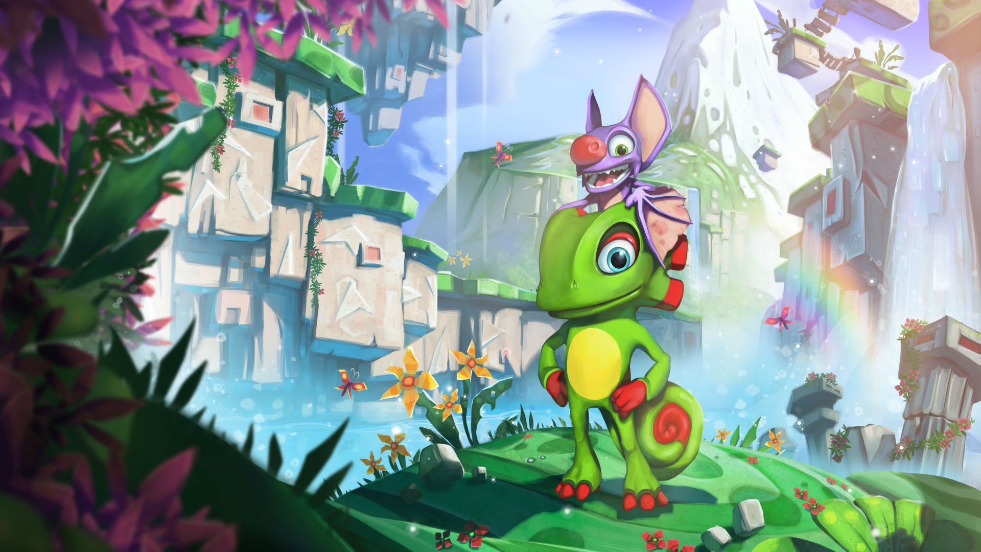 YOOKA LAYLEE Platform Exploration Adventure Action Family 1yooka Yooka Laylee Wallpaperx1080