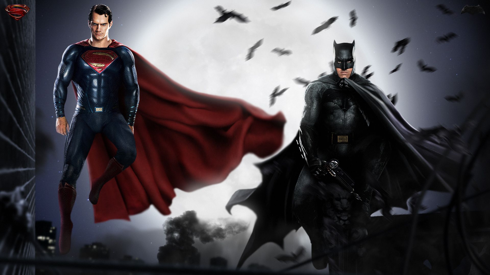 Batman And Superman HD Wallpaper. Wallpaper, Background, Image, Art Photo. Batman vs superman, Superman wallpaper, Batman wallpaper