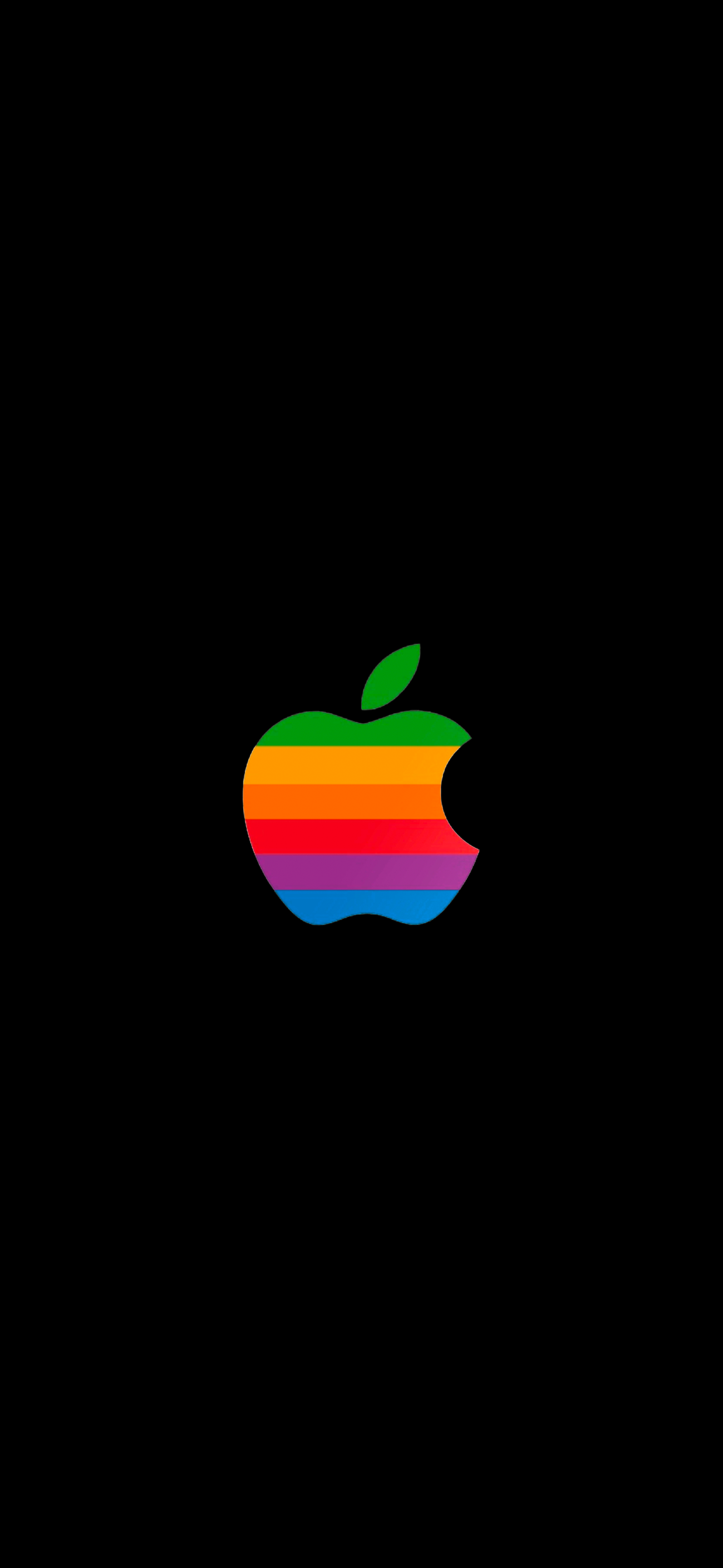 The Rainbow Apple Logo Black Version