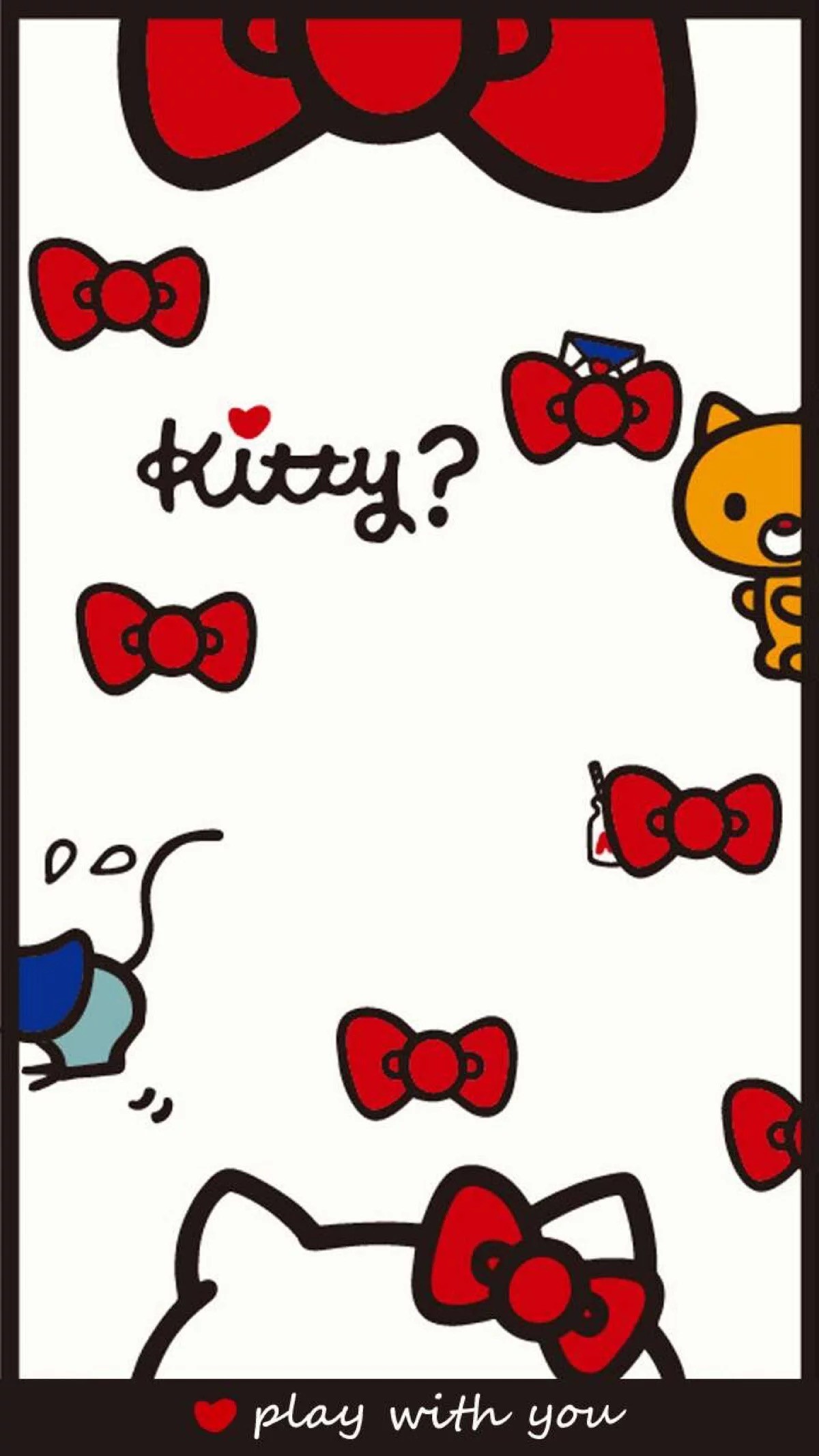Kitty Wallpaper, Hello Kitty, Sanrio, Phone Wallpaper, Kawaii, Cartoons, Covers, Screen, Love