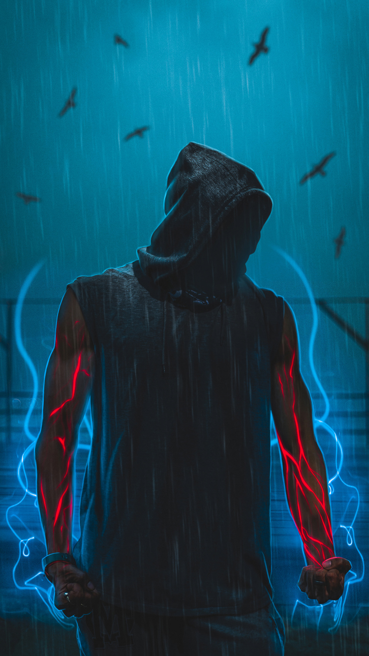 Hoodie Man Powers 4k iPhone iPhone 6S, iPhone 7 HD 4k Wallpaper, Image, Background, Photo and Picture