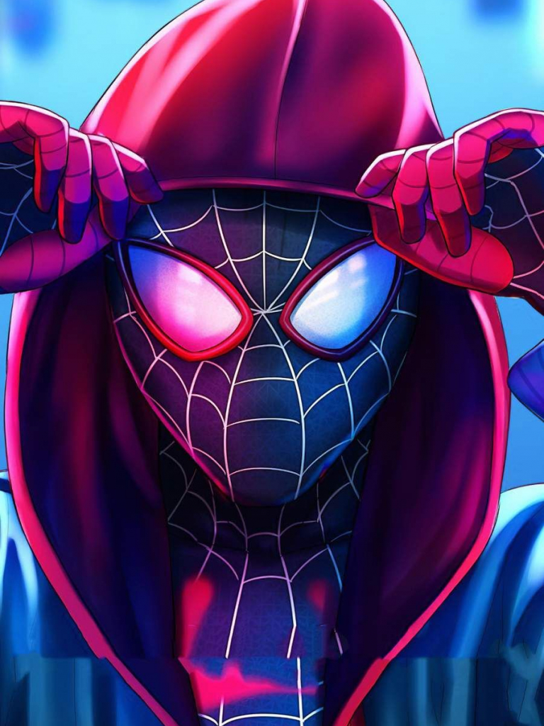 Free Download Miles Spiderman Hoodie IPhone Wallpaper Spiderman Artwork [900x1600] For Your Desktop, Mobile & Tablet. Explore Spider Man And Miles Wallpaper. Spider Man Wallpaper, Spider Man Wallpaper, Deadpool And