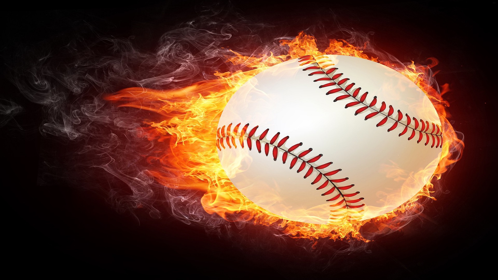 Fire Baseball Image Free Hd Wallpaper For Desktop