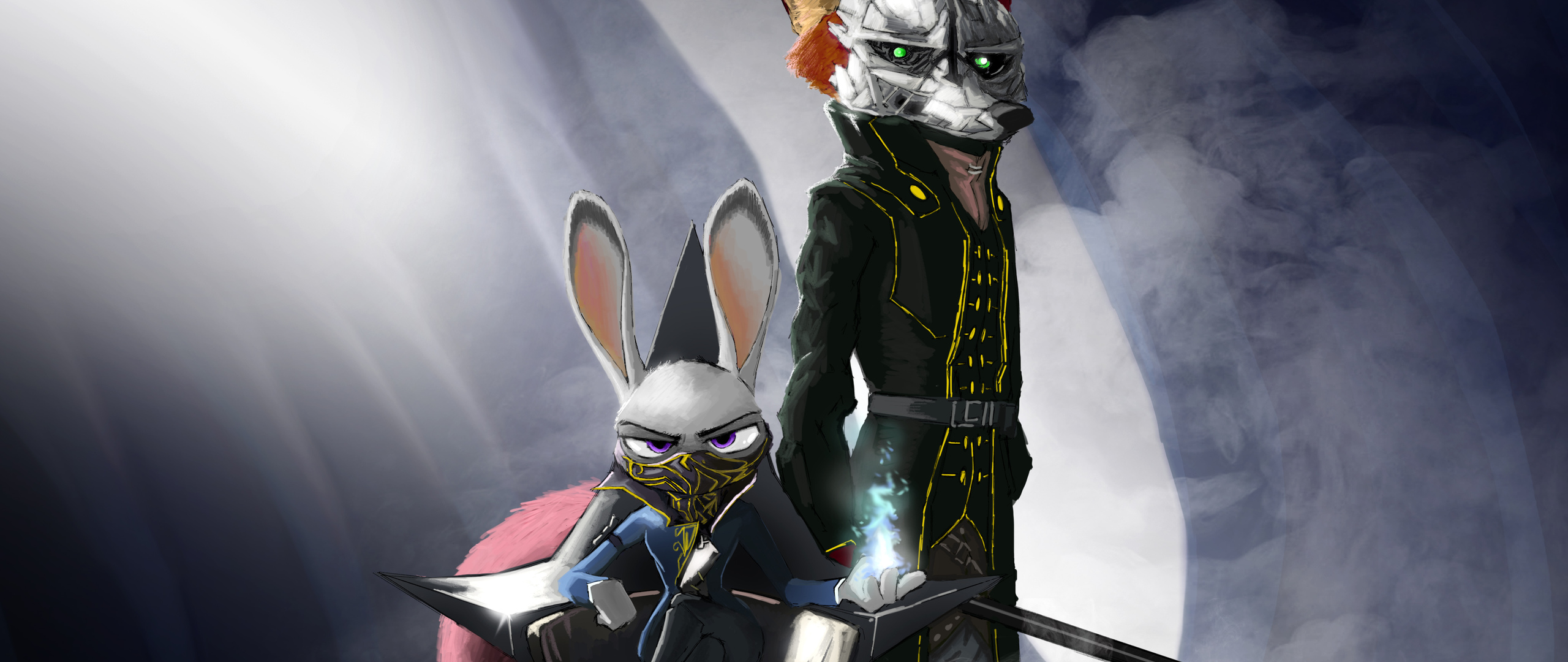 Zootopia Judy Hopps And Nick Wilde 2560x1080 Resolution HD 4k Wallpaper, Image, Background, Photo and Picture