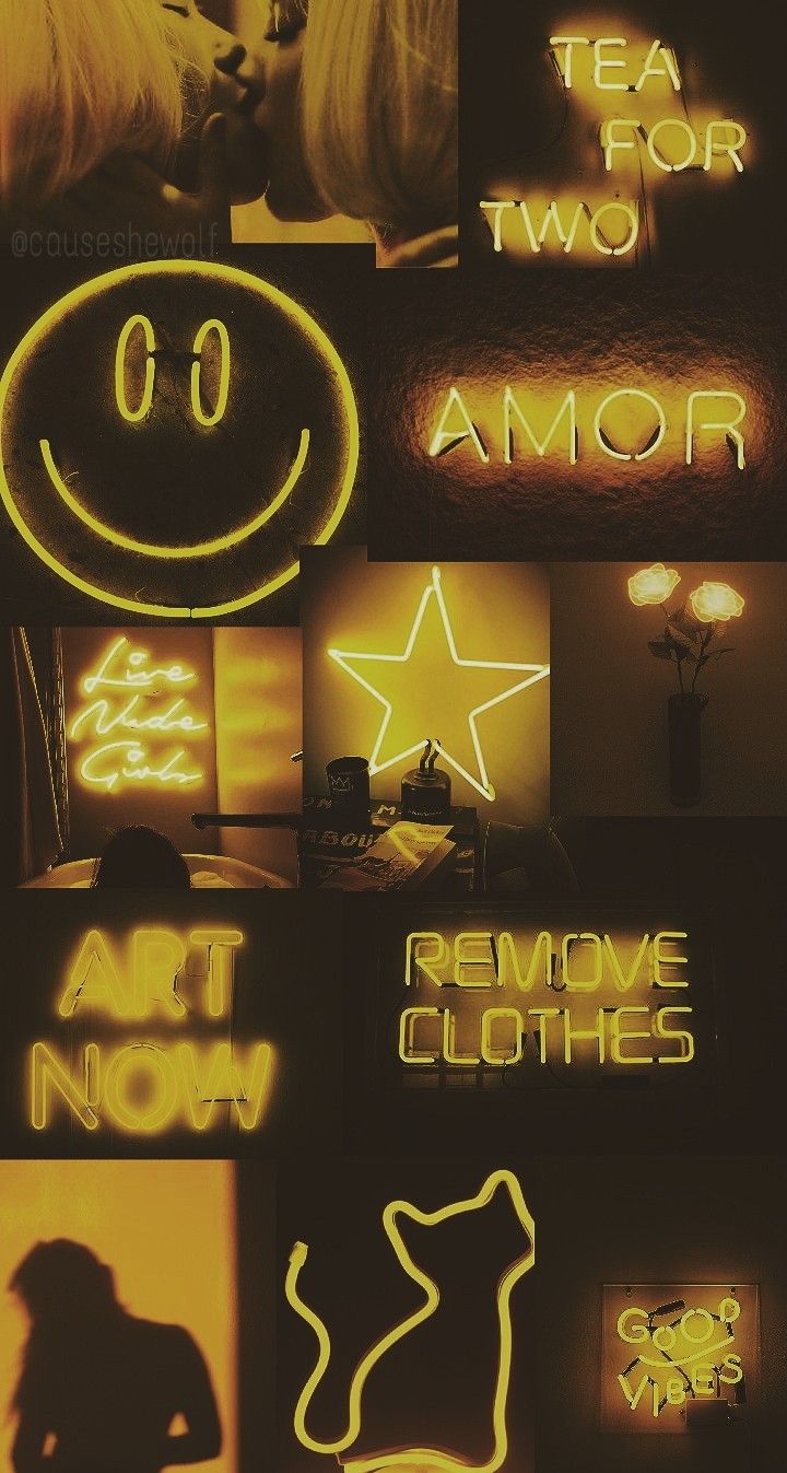 Neon Yellow Aesthetic Wallpaper
