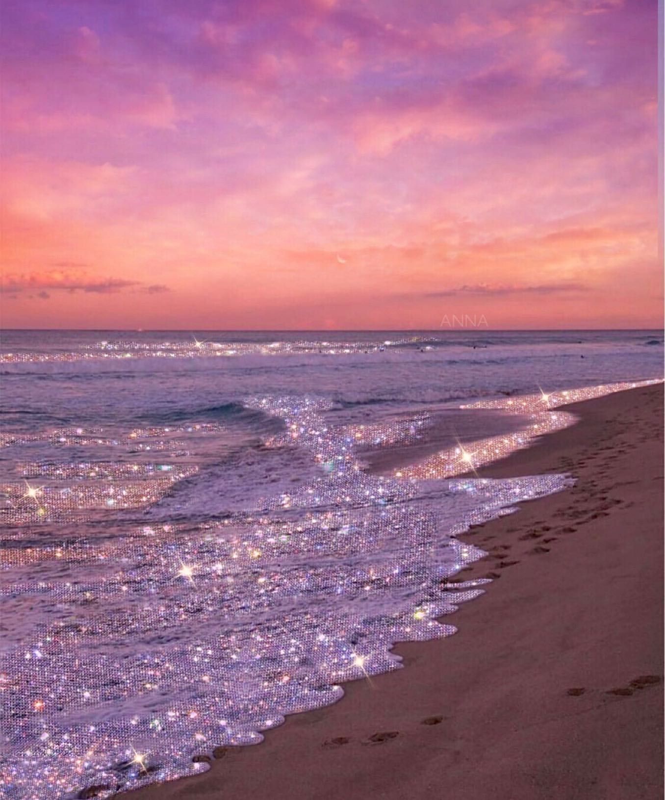 Glittery Beach Wallpapers.