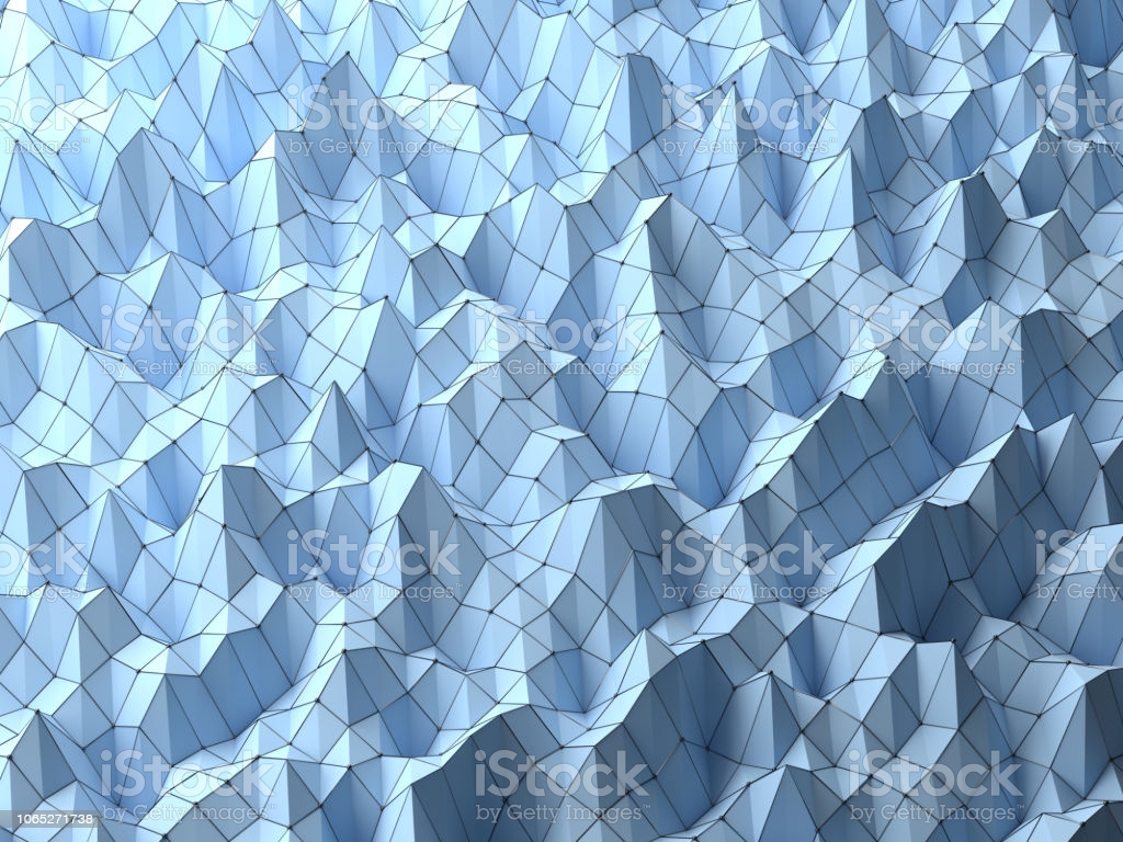 Modern Science Abstract Polygonal Geometric Shapes Background Weaved By Wire Mesh Structures Nodal Shapes Linked In 3D Space Shade With Bright Light 3D Rendering Image Now