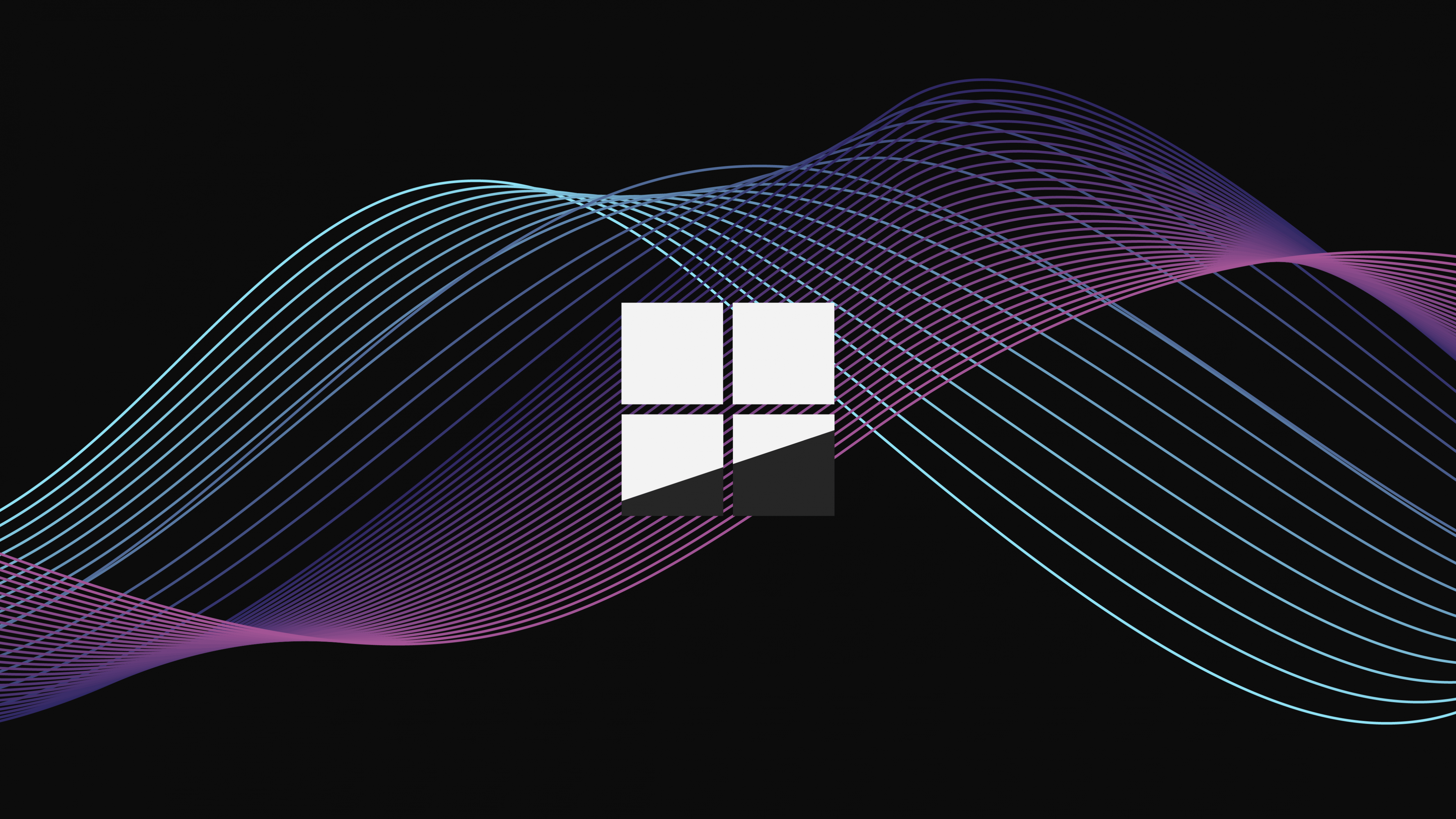 Microsoft Windows Wallpaper 4K, Logo, Minimal, Waves, Dark background, Purple, Technology