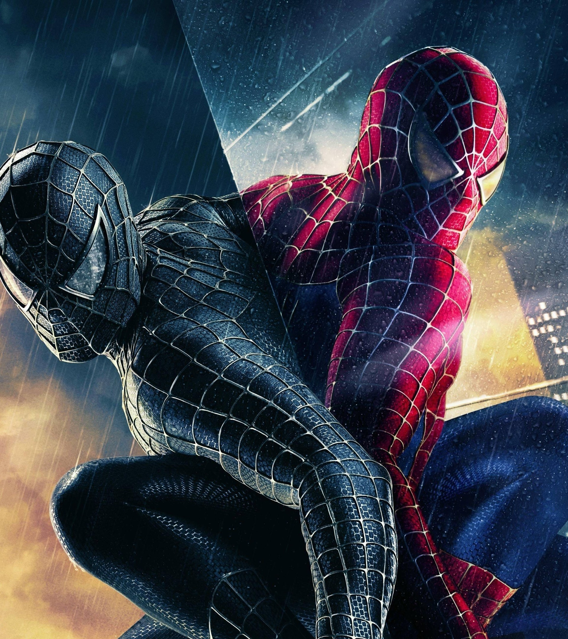 Download 1920x2160 Spider Man, Black And Red Suit, Digital Art, Superhero Wallpaper