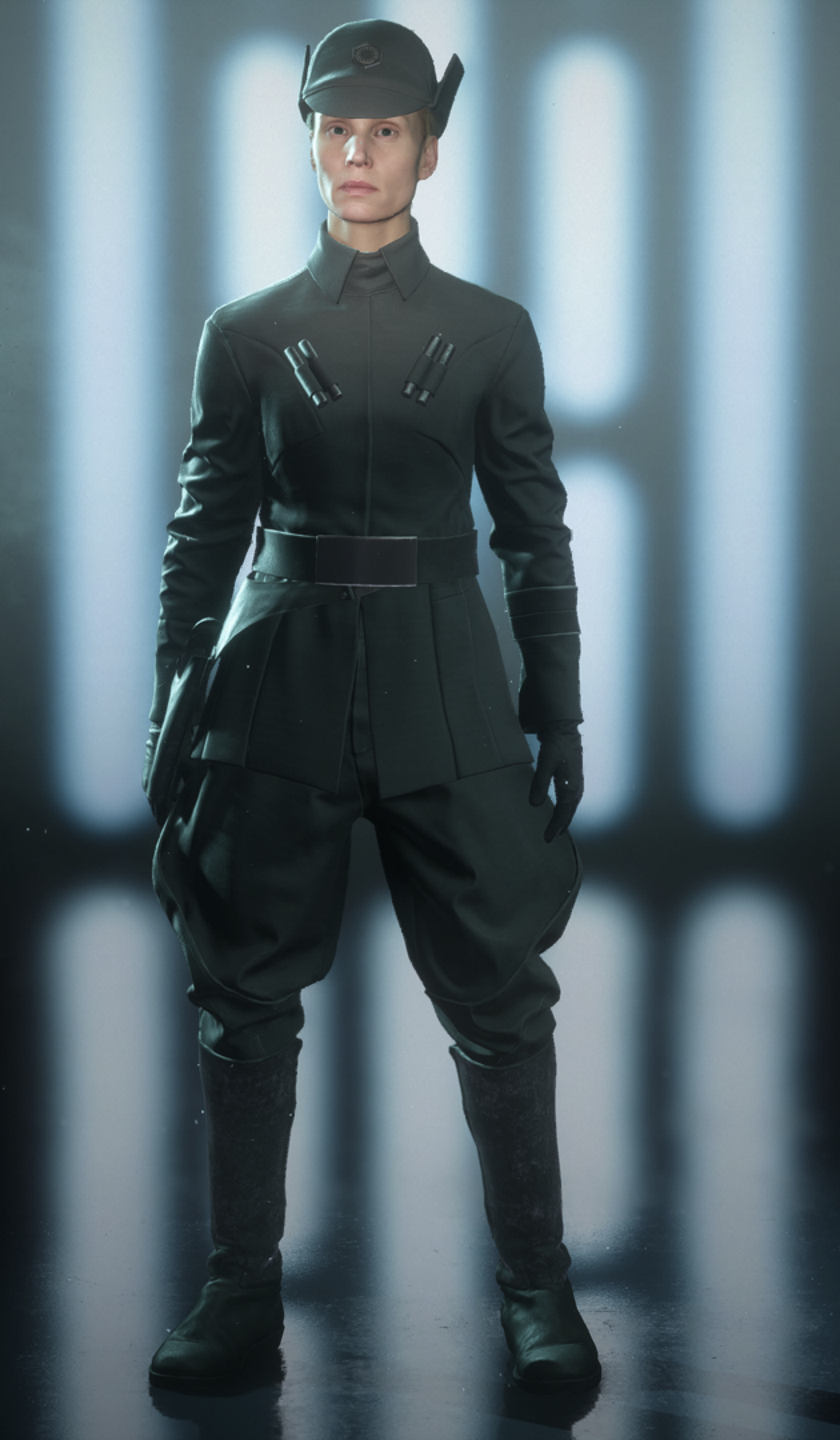 Human First Order 02 is a Common appearance for the First Order's Officer class in DICE's Sta. Star wars outfits, Star wars universe poster, Star wars battlefront