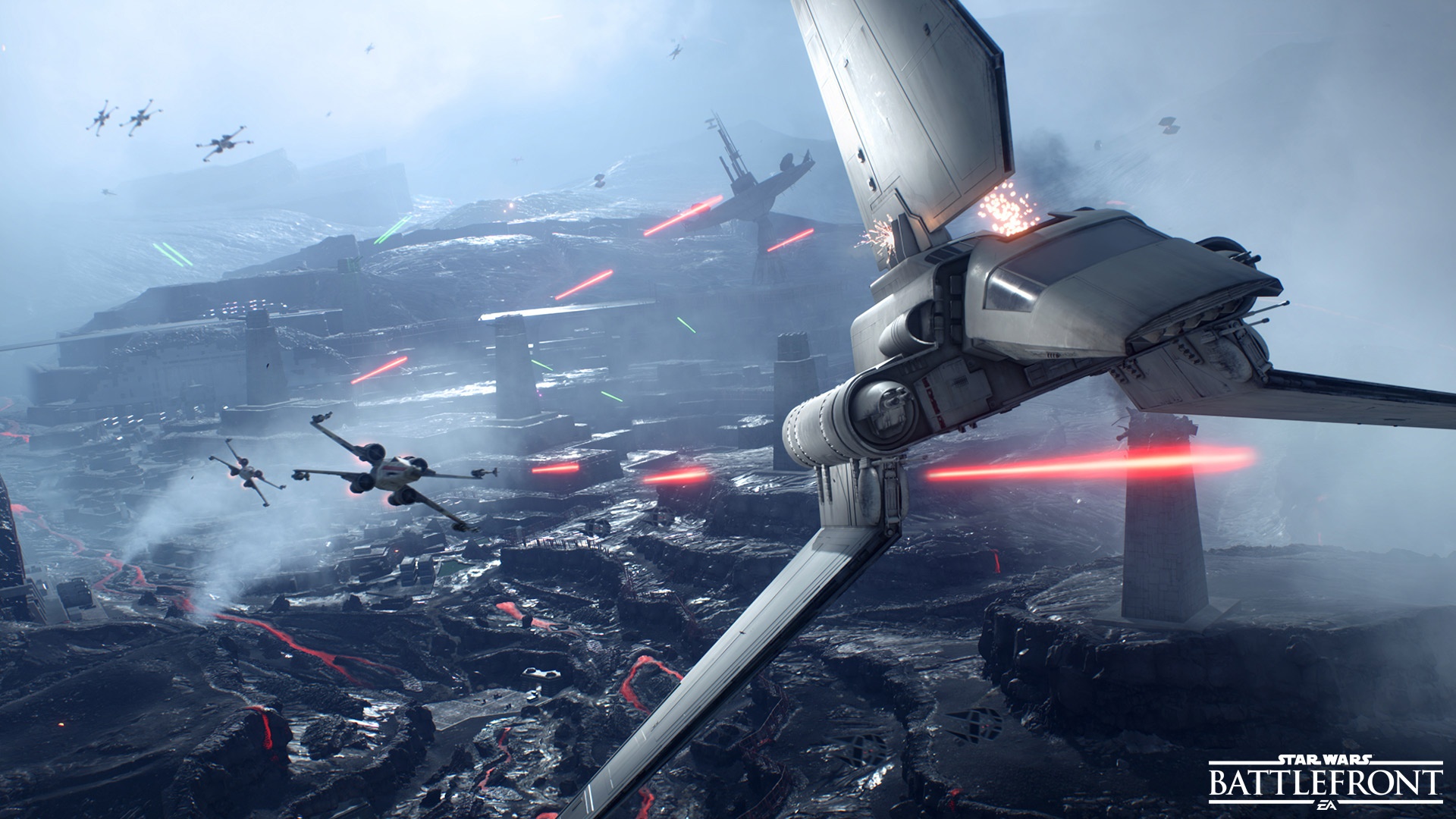 Star Wars Battlefront Fighter Squadron Wallpaper in jpg format for free download