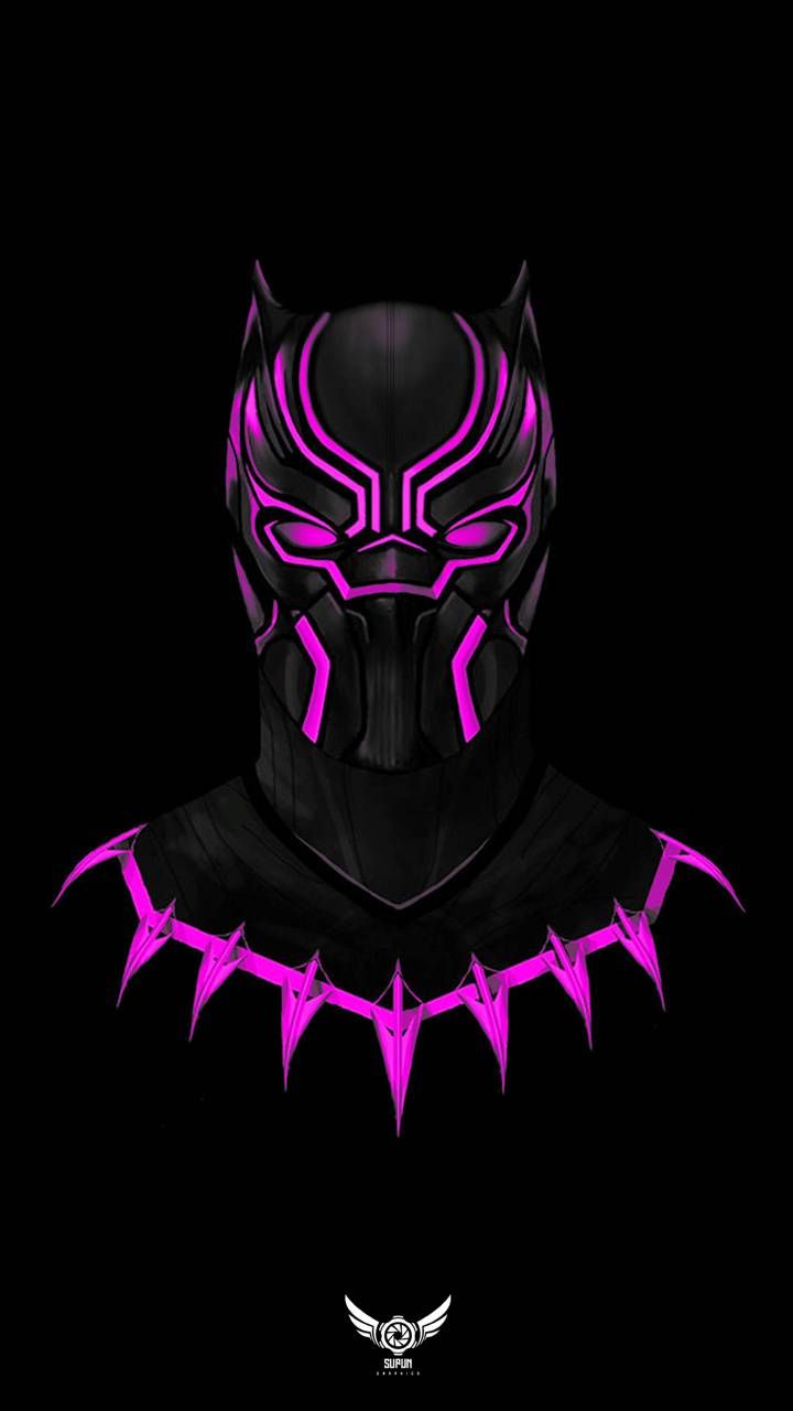 Download Black Panther Purple wallpaper by SupunGraphics now. Brows. Black panther marvel, Marvel superhero posters, Marvel comics wallpaper