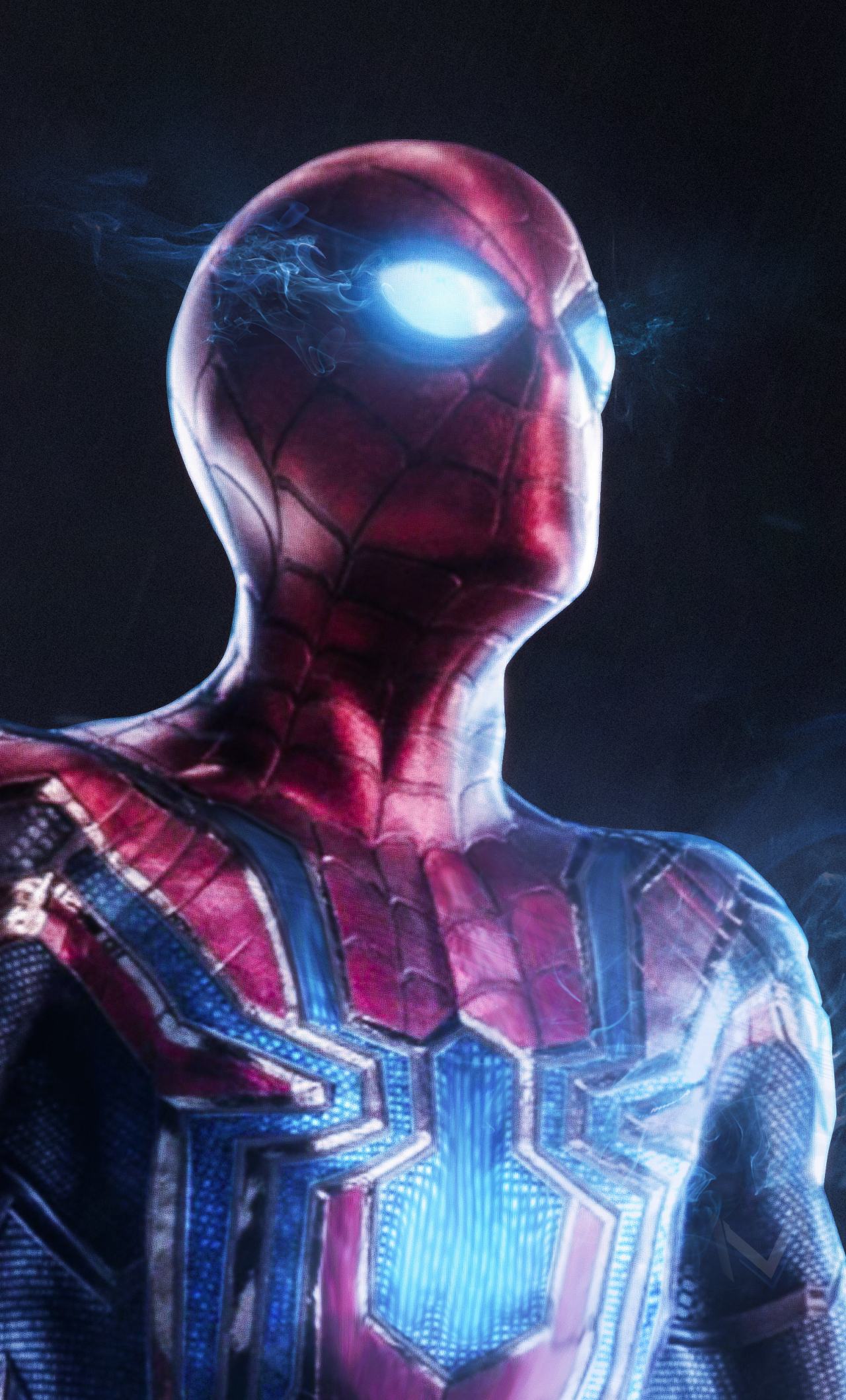 Download 1280x2120 Wallpaper Spider Man, Iron Suit, Art, Movie, Iphone 6 Plus, 1280x2120 HD Image, Background, 9148