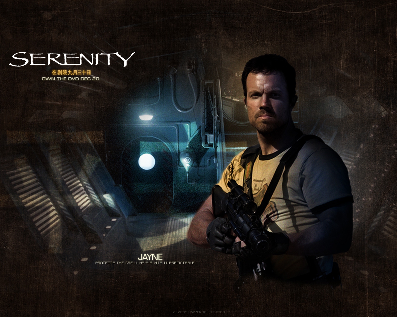 serenity movies firefly science fiction adam baldwin jayne cobb 1280x1024 wallpaper