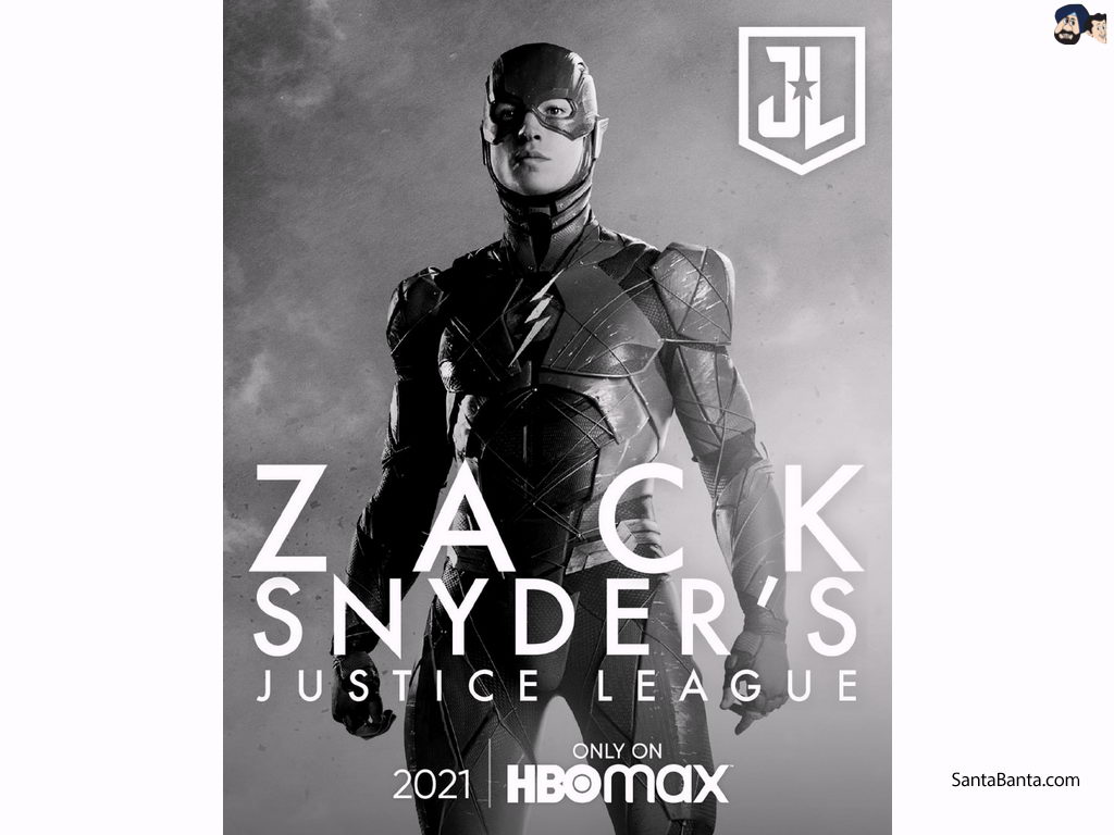 Ezra Miller as The Flash in Zack Snyder's `Justice League`, an American movie