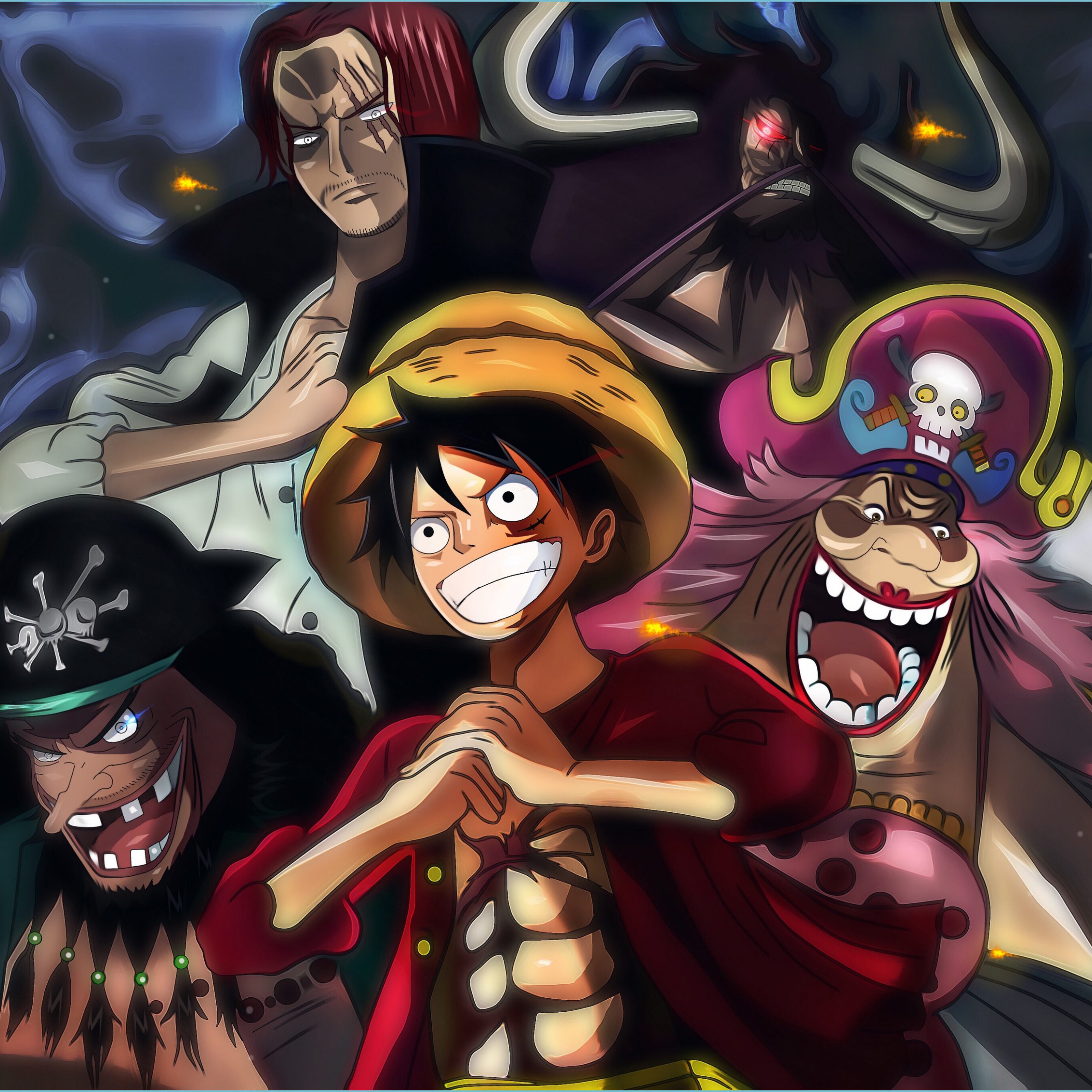 Wallpaper : One Piece, Monkey D Luffy, marshall d teach, Shanks, Buggy One  Piece, MCLO, mclloyd lydart, LYDart Mclo, sun god nika, Gear 5th 1536x2048  - mikeangeloo - 2263842 - HD Wallpapers - WallHere