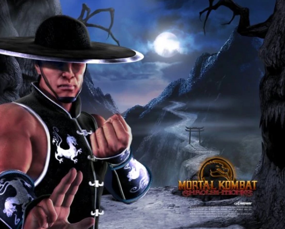 NBA Jam (the book) wallpaper from Midway promoting 2005's Mortal Kombat: Shaolin Monks, ft. Kung Lao