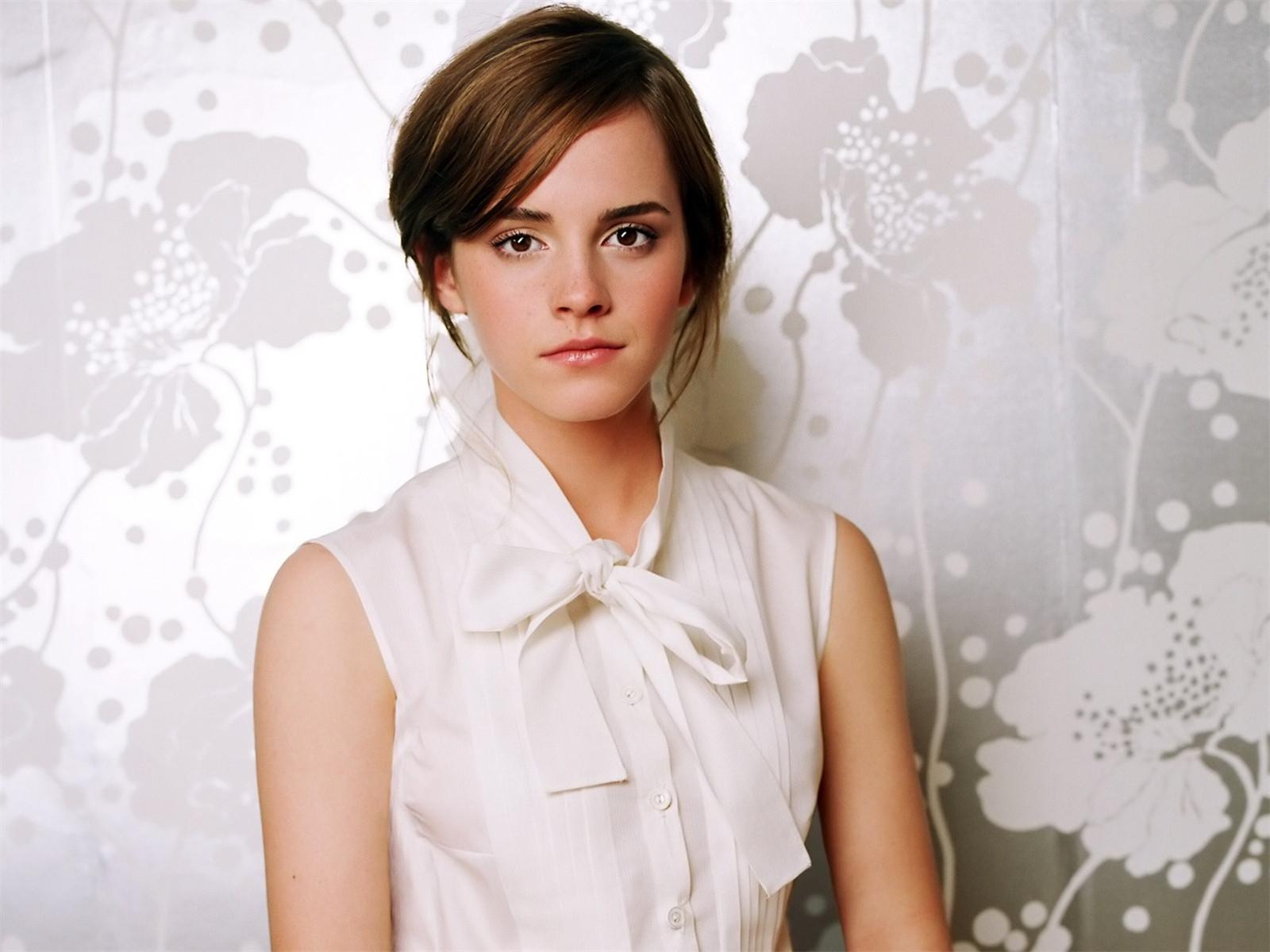 Emma Watson white shirt wallpaper. Emma Watson white shirt