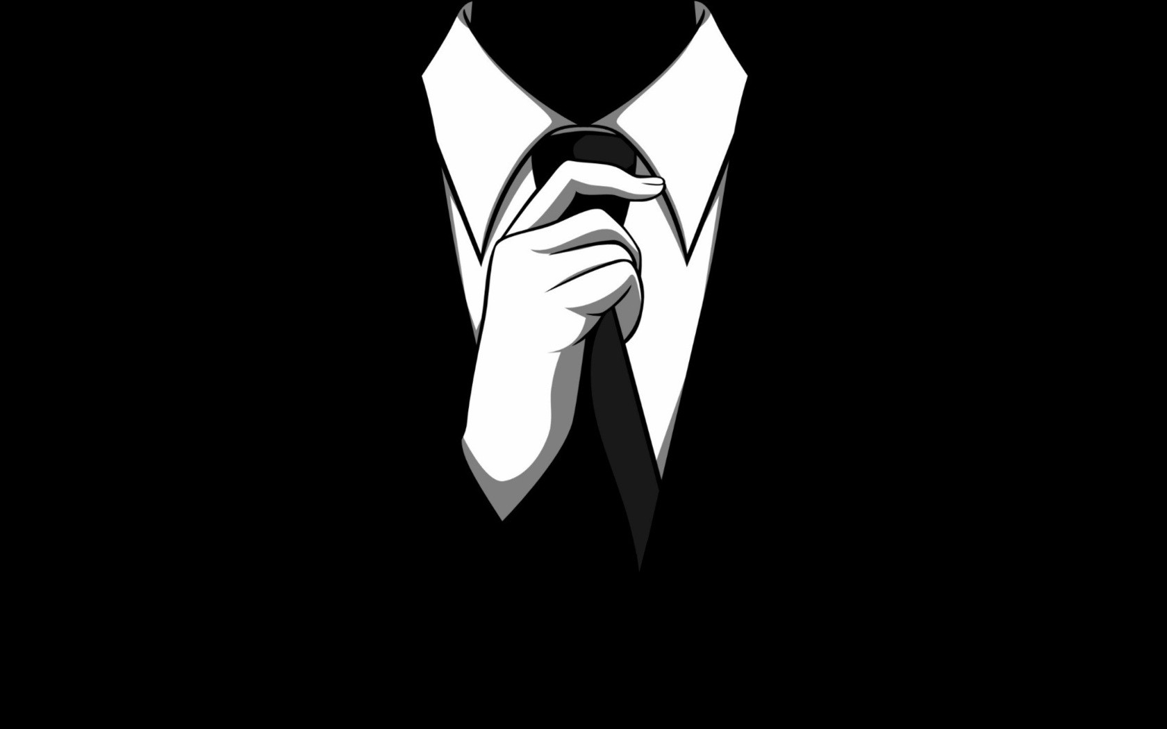 anonymous black suit tie white shirt 1680x1050 wallpaper High Quality Wallpaper, High Definition Wallpaper