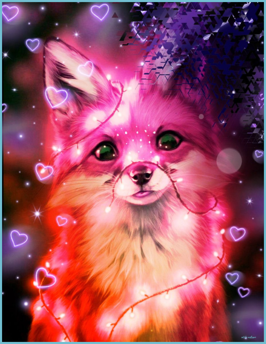 Fantasy Fox Cute Animal Drawings Kawaii, Cute Wild Animals, Cute Fox Wallpaper