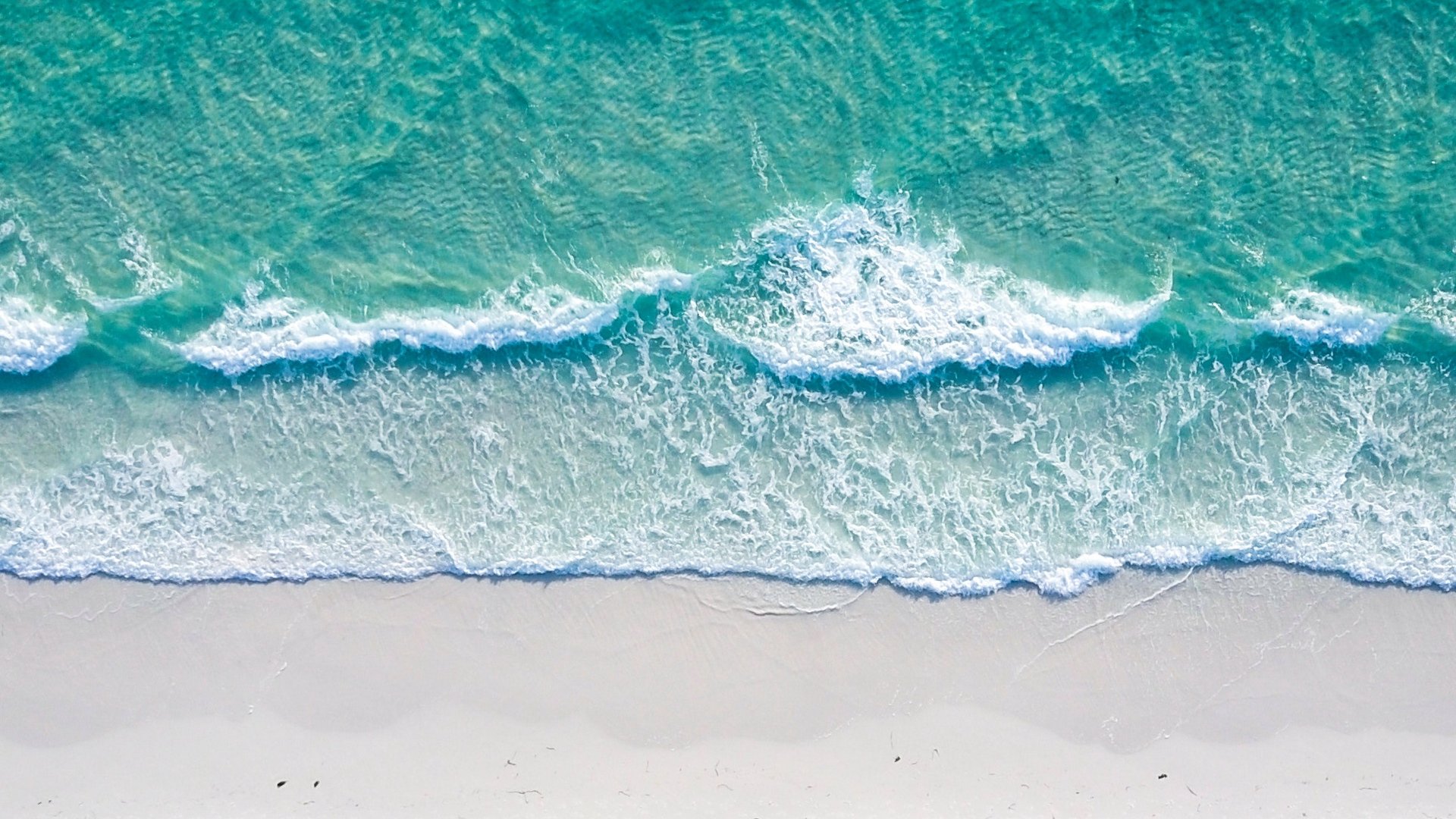 Wallpaper Ocean, Coast, Aerial View, Sand, Beach, Surf