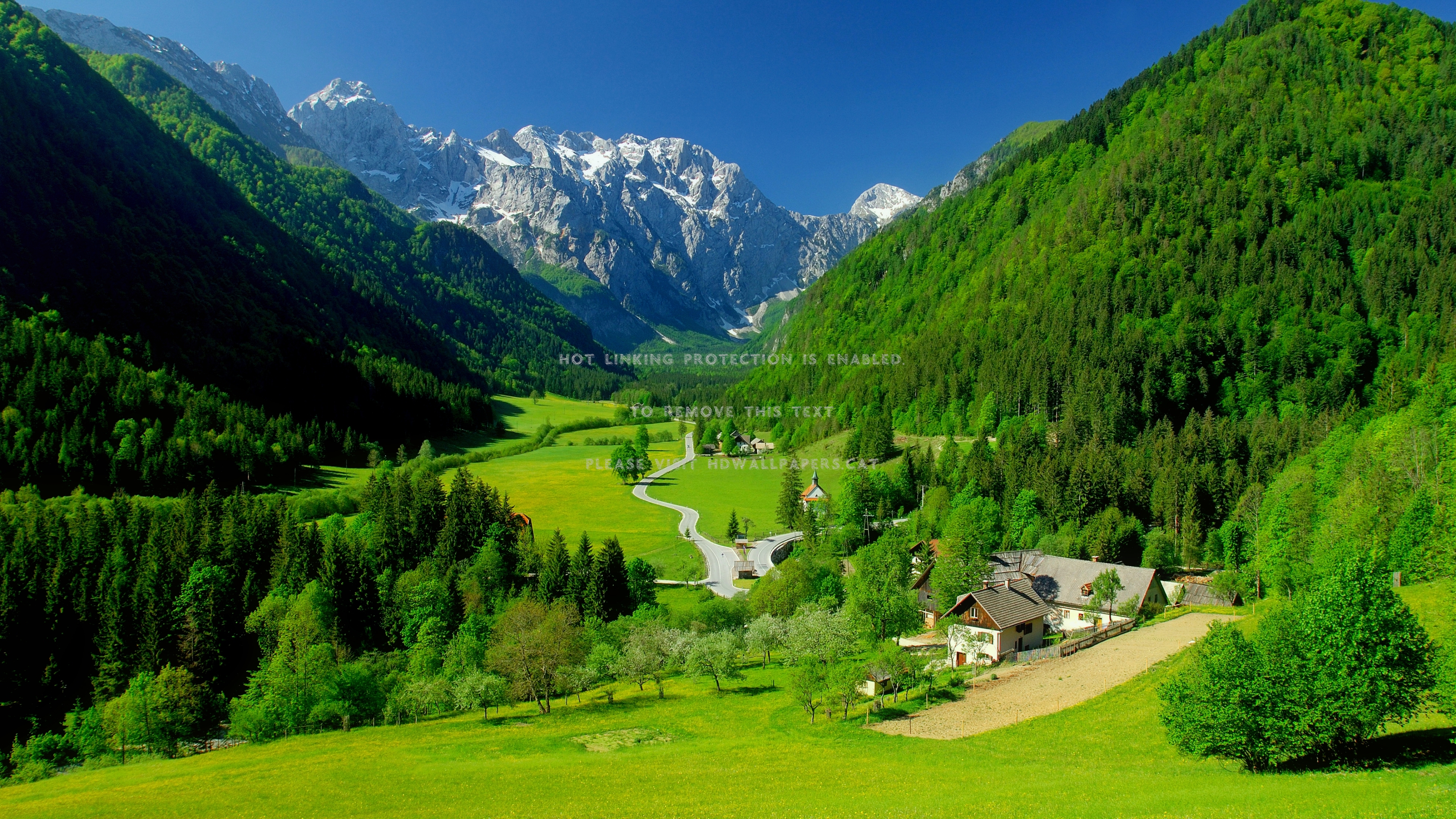 alpine valley hills grass mountainscape sky