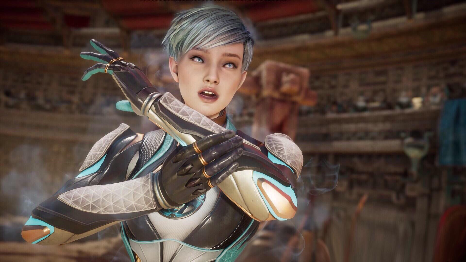 A fully let down hairstyle for frost ❄️: MortalKombat
