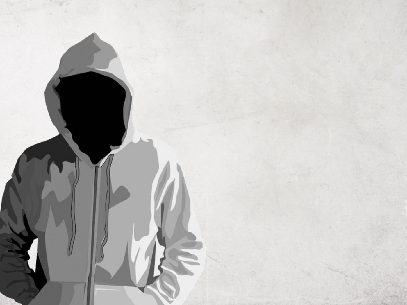 Wallpaper Person In White Hoodie Vector Art, Dark, Faceless • Wallpaper For You HD Wallpaper For Desktop & Mobile