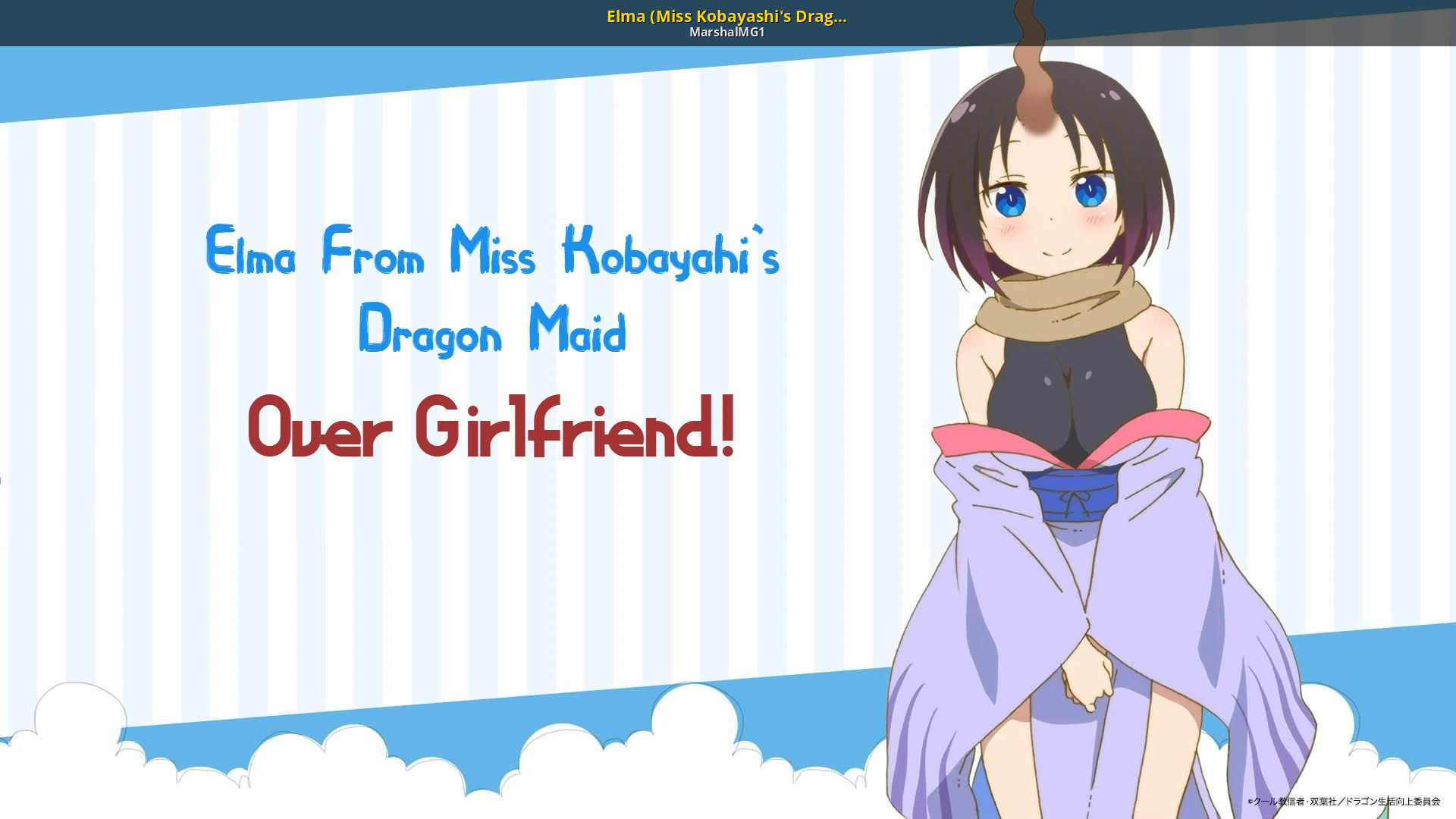 Elma (Miss Kobayashi's Dragon Maid) Over GF! [Friday Night Funkin'] [Mods]