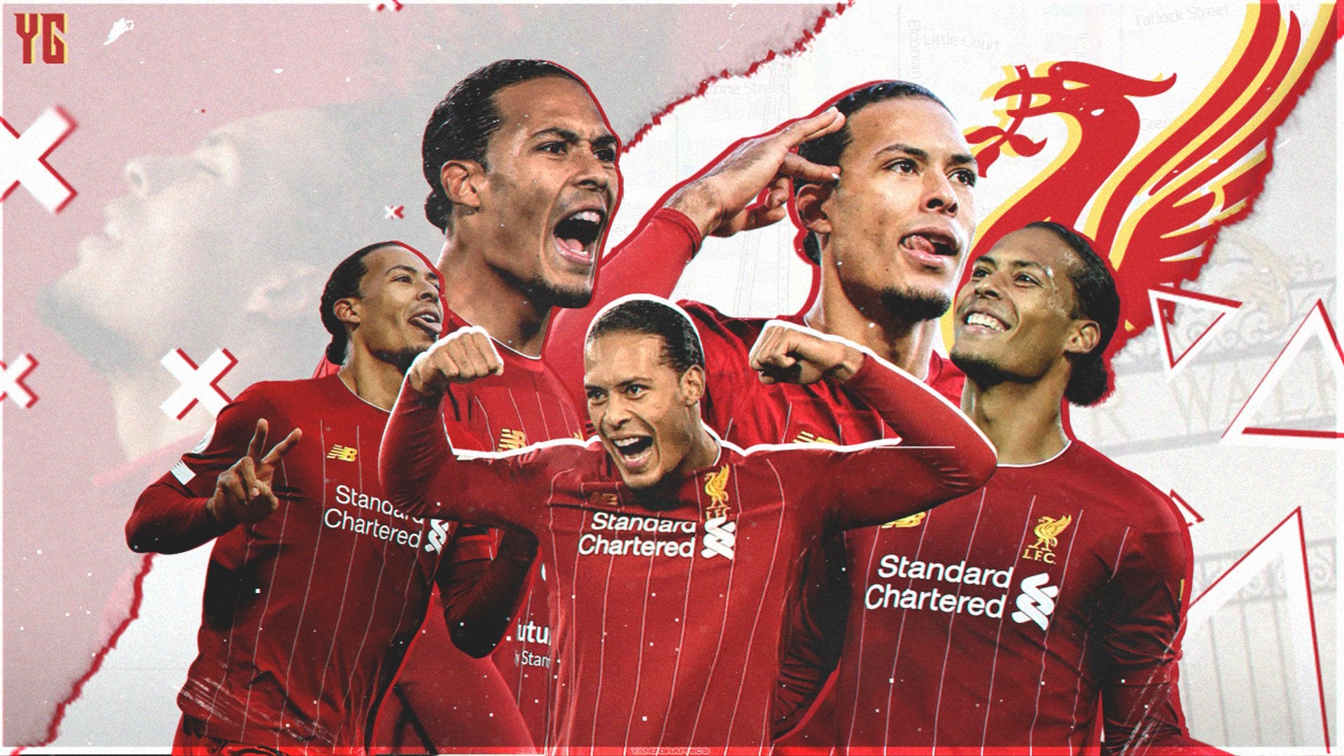 Virgil Van Dijk Desktop Wallpaper, made by me. Feedback appreciated!: LiverpoolFC