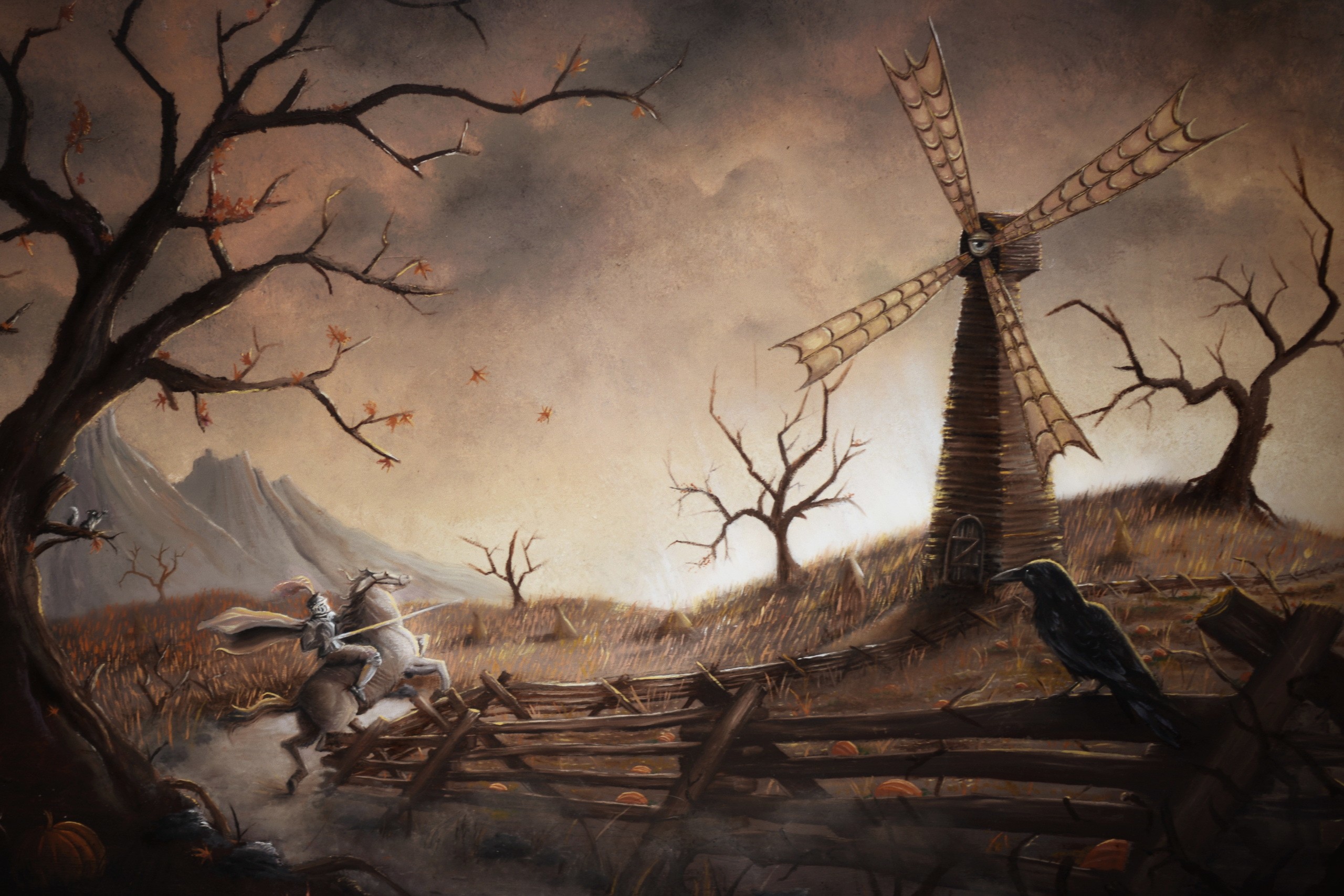 knight, Don Quijote, Fantasy art, Artwork, Windmills Wallpaper HD / Desktop and Mobile Background