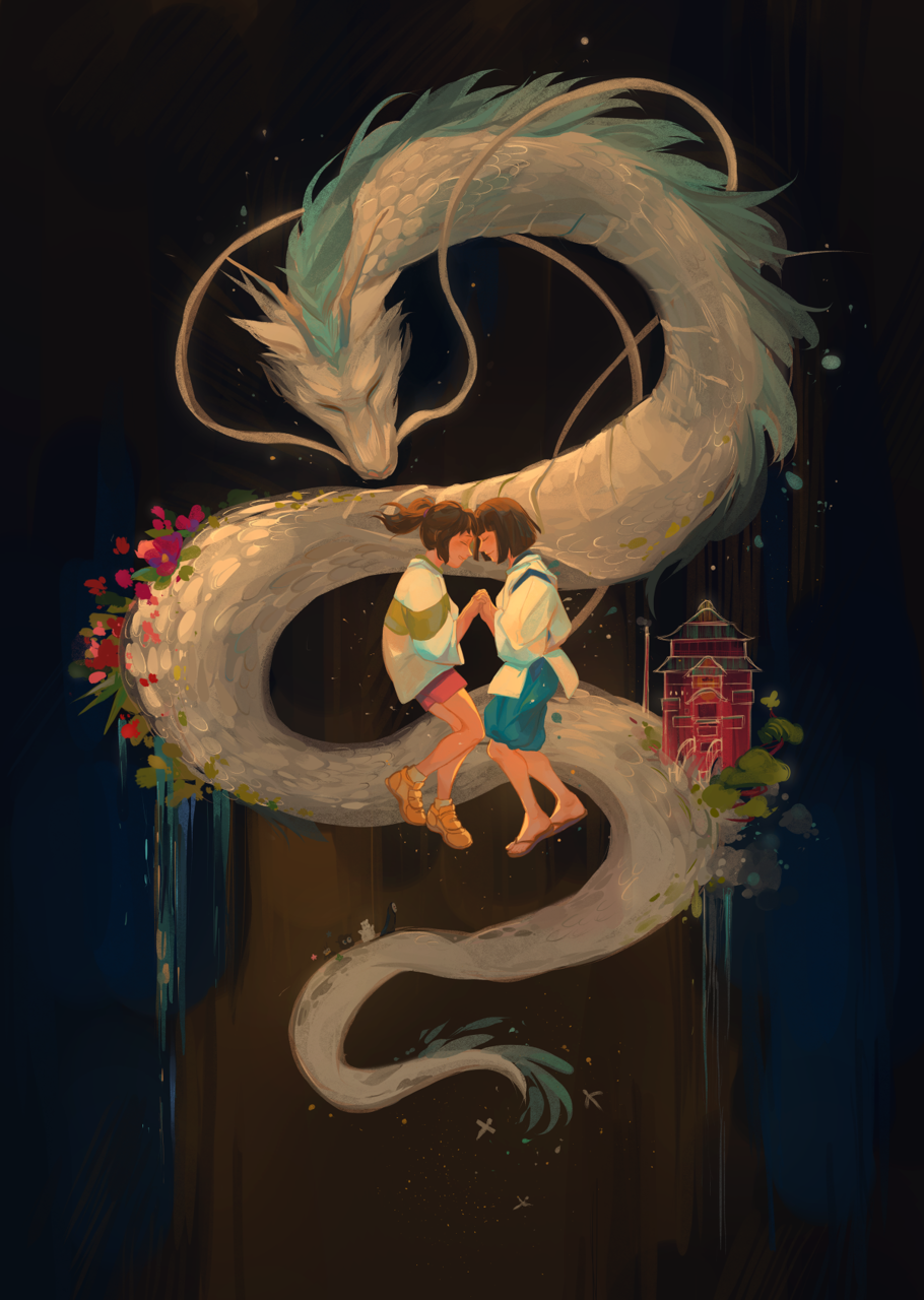 wallpaper, fan art and spirited away