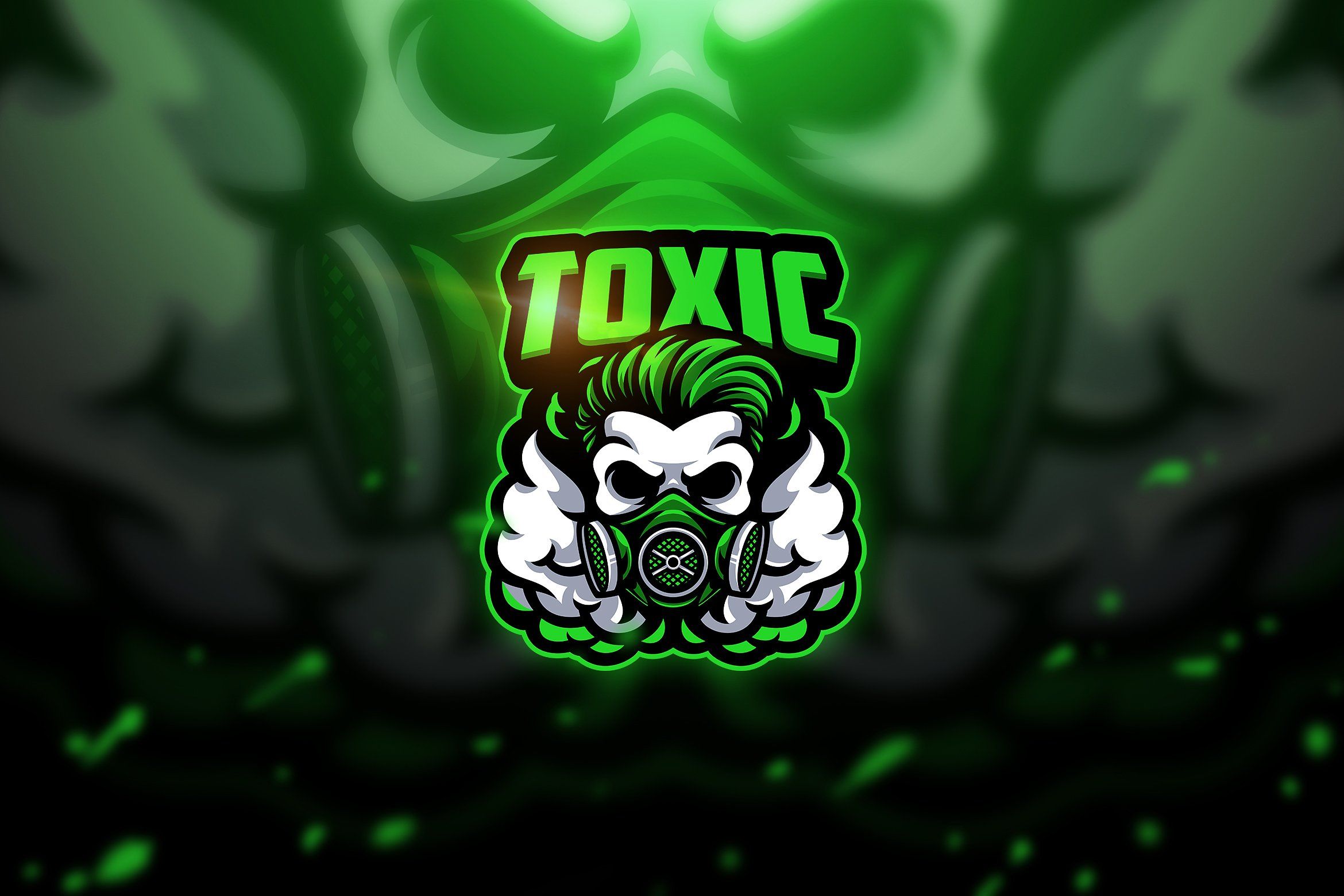 Toxic skull & Esport Logo. Game logo design, Game logo, How to make logo