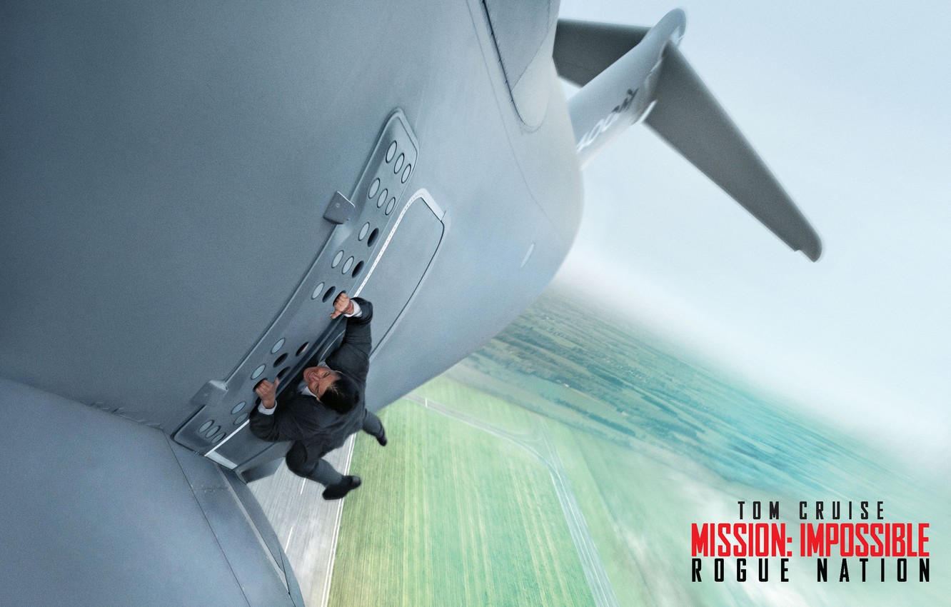 Wallpaper the plane, the situation, agent, poster, the rise, Tom Cruise, Tom Cruise, Ethan Hunt, Mission: Impossible Nation, Mission impossible: rogue nation image for desktop, section фильмы