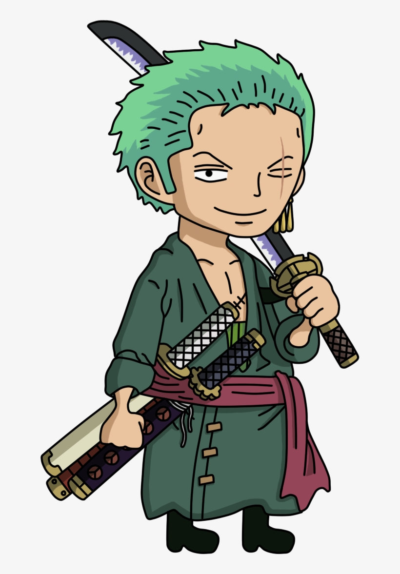 one piece zoro chibi