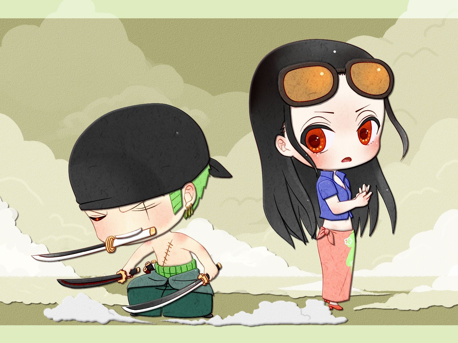 Thumb Image - Zoro One Piece Chibi, HD Png Download - vhv