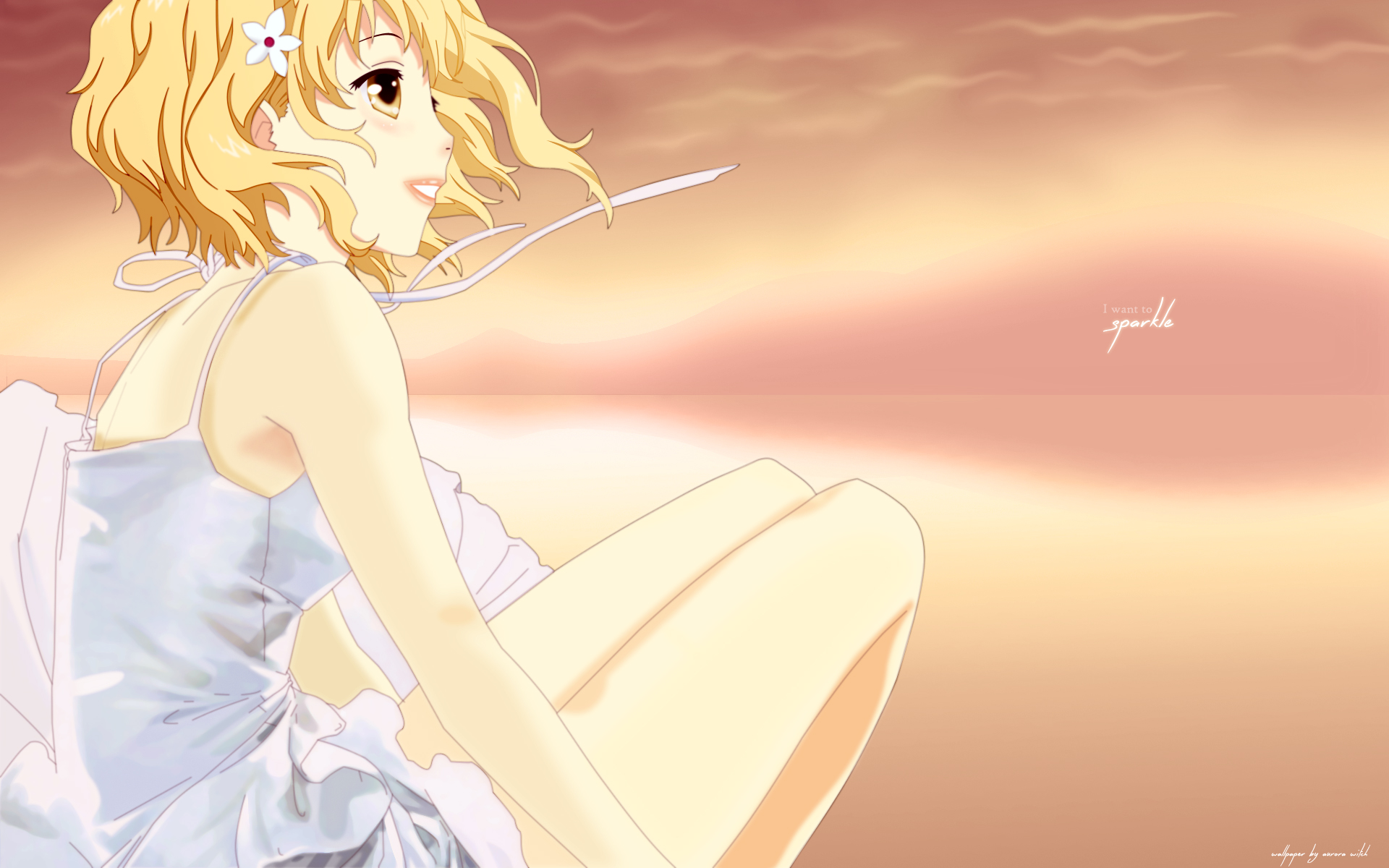 Hanasaku Iroha Wallpaper: I want to [SPARKLE]