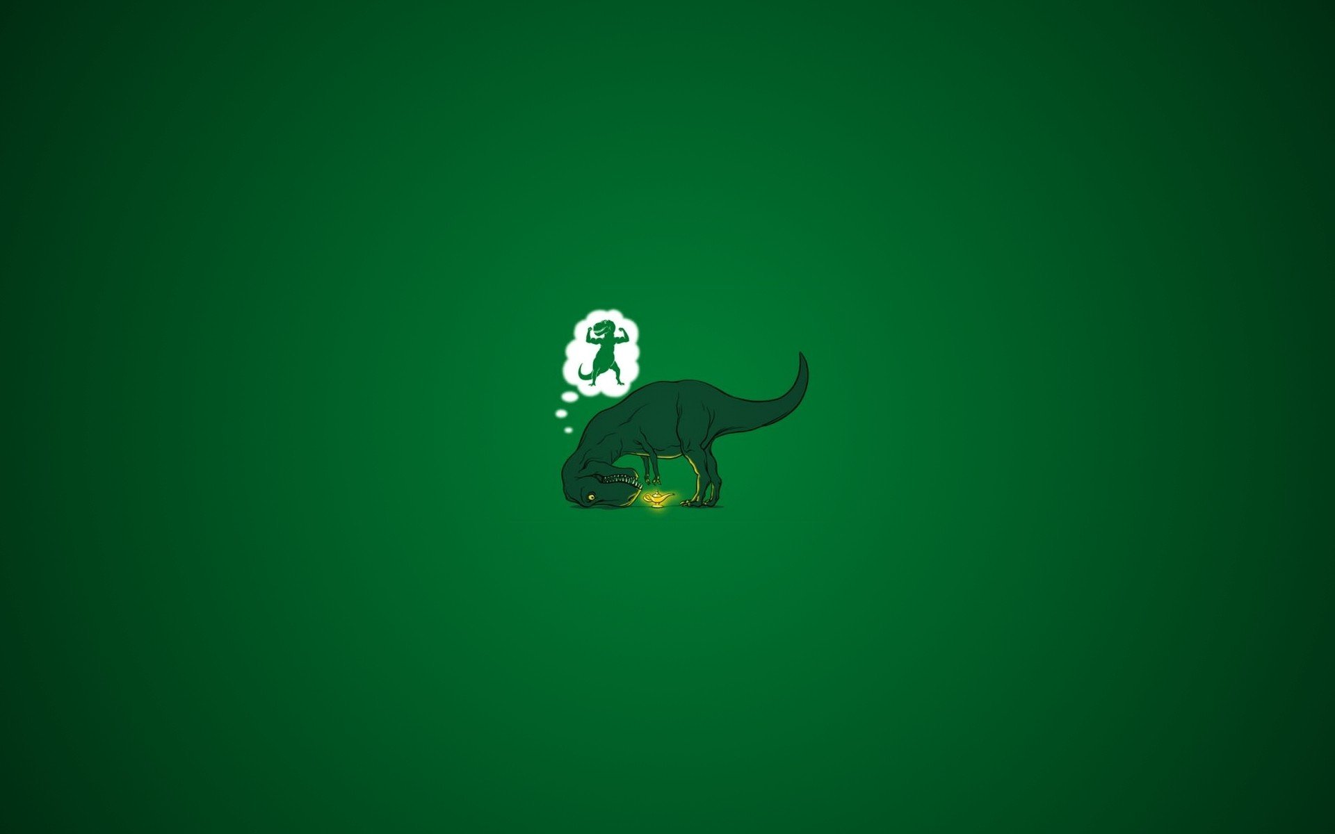 green, Minimalistic, Dinosaurs, Funny, Simplistic, Arms, Rex, Minmalism Wallpaper HD / Desktop and Mobile Background