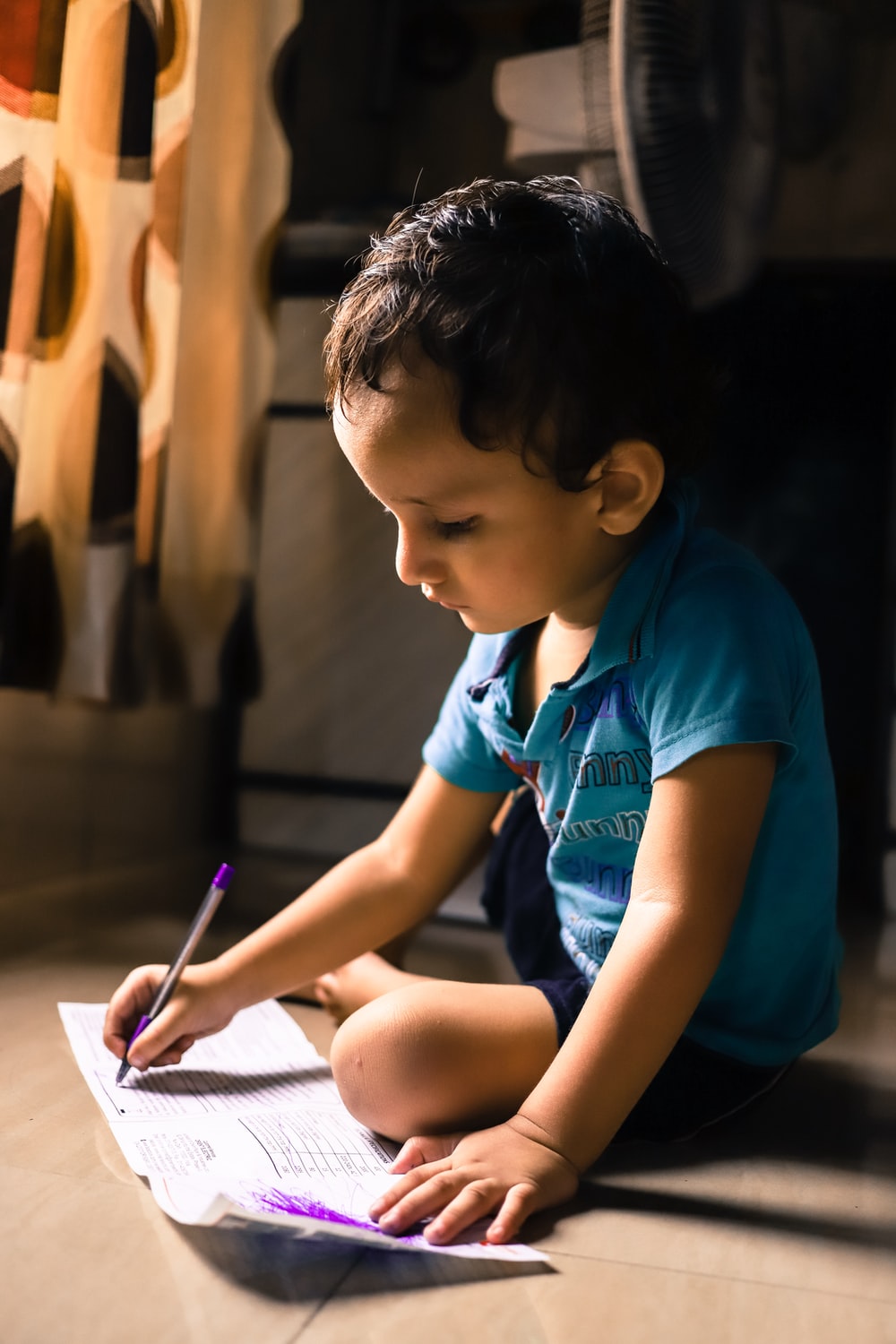 Boy Writing Picture. Download Free Image