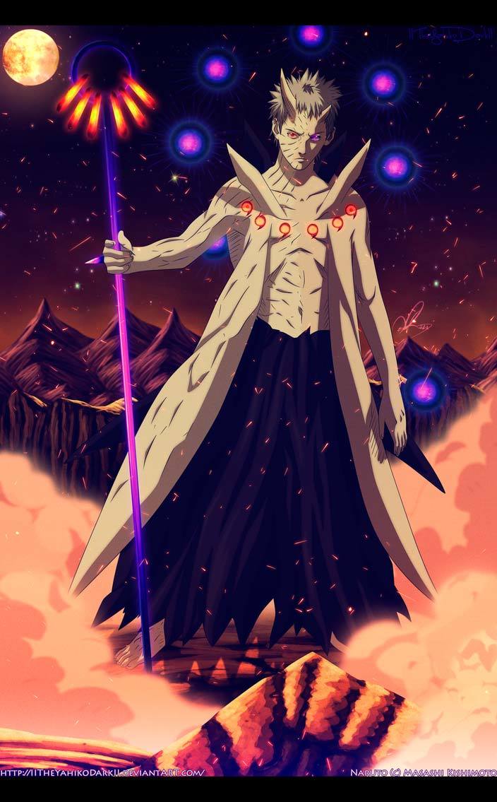 Sasuke, Naruto, Sakura vs Juubito