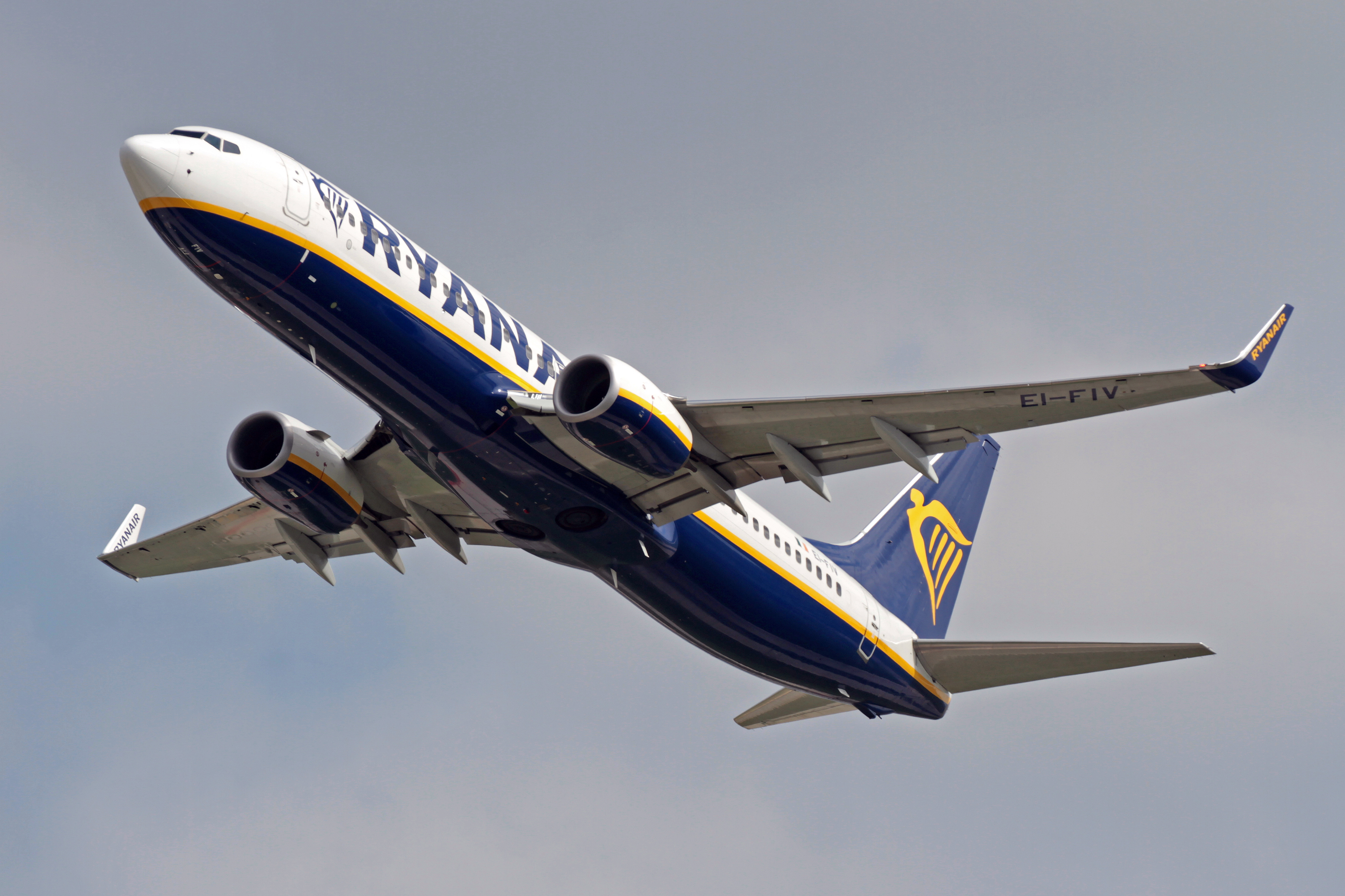 Wallpaper, airline, ryanair, aircraft, Boeing, 7378as, registration, eifiv, cn, 44705, lmml, 17022017 4000x2666